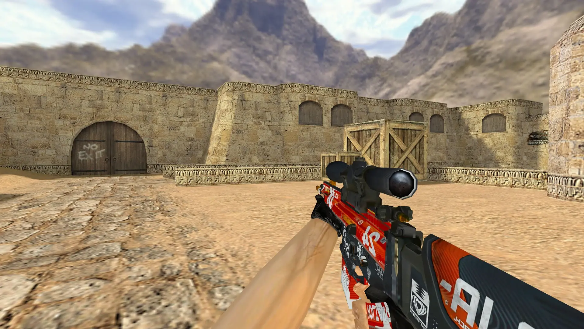 SG550 — Bloodsport Weapon Pack — de_dust2 (first person)