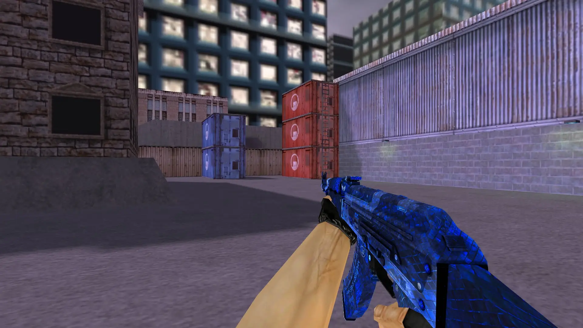 AK-47 — Blue The Prophet Pack — cs_assault (first person)