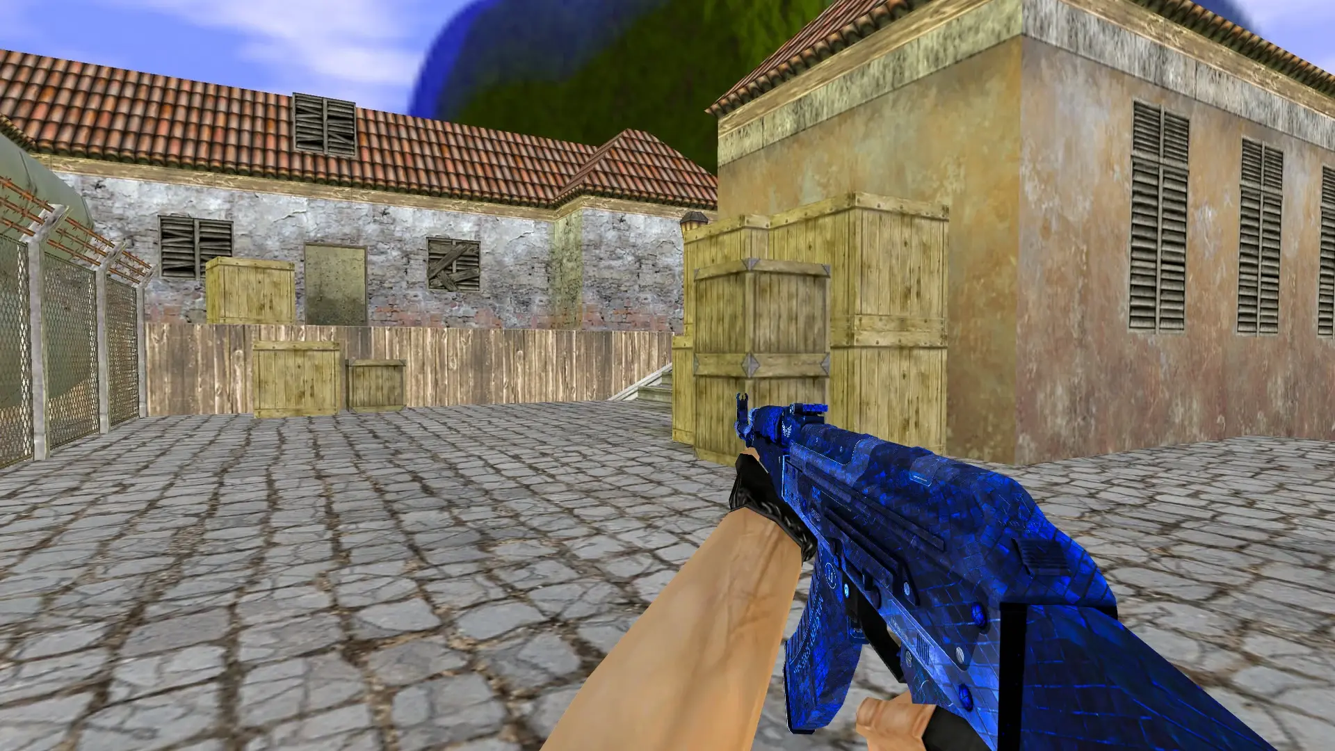 AK-47 — Blue The Prophet Pack — de_inferno (first person)