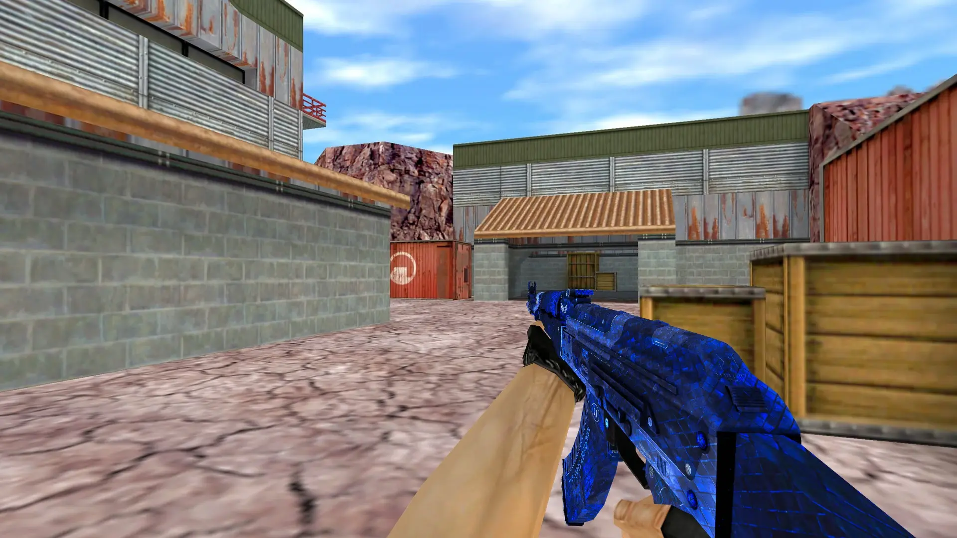 AK-47 — Blue The Prophet Pack — de_nuke (first person)