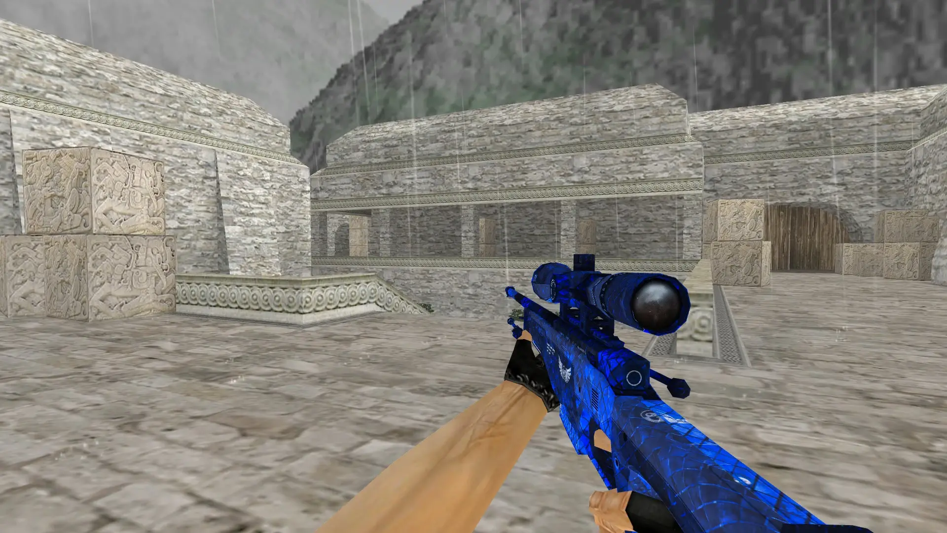 AWP — Blue The Prophet Pack — de_aztec (first person)