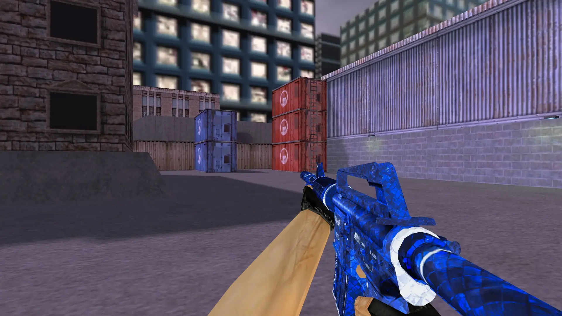 M4A1 — Blue The Prophet Pack — cs_assault (first person)