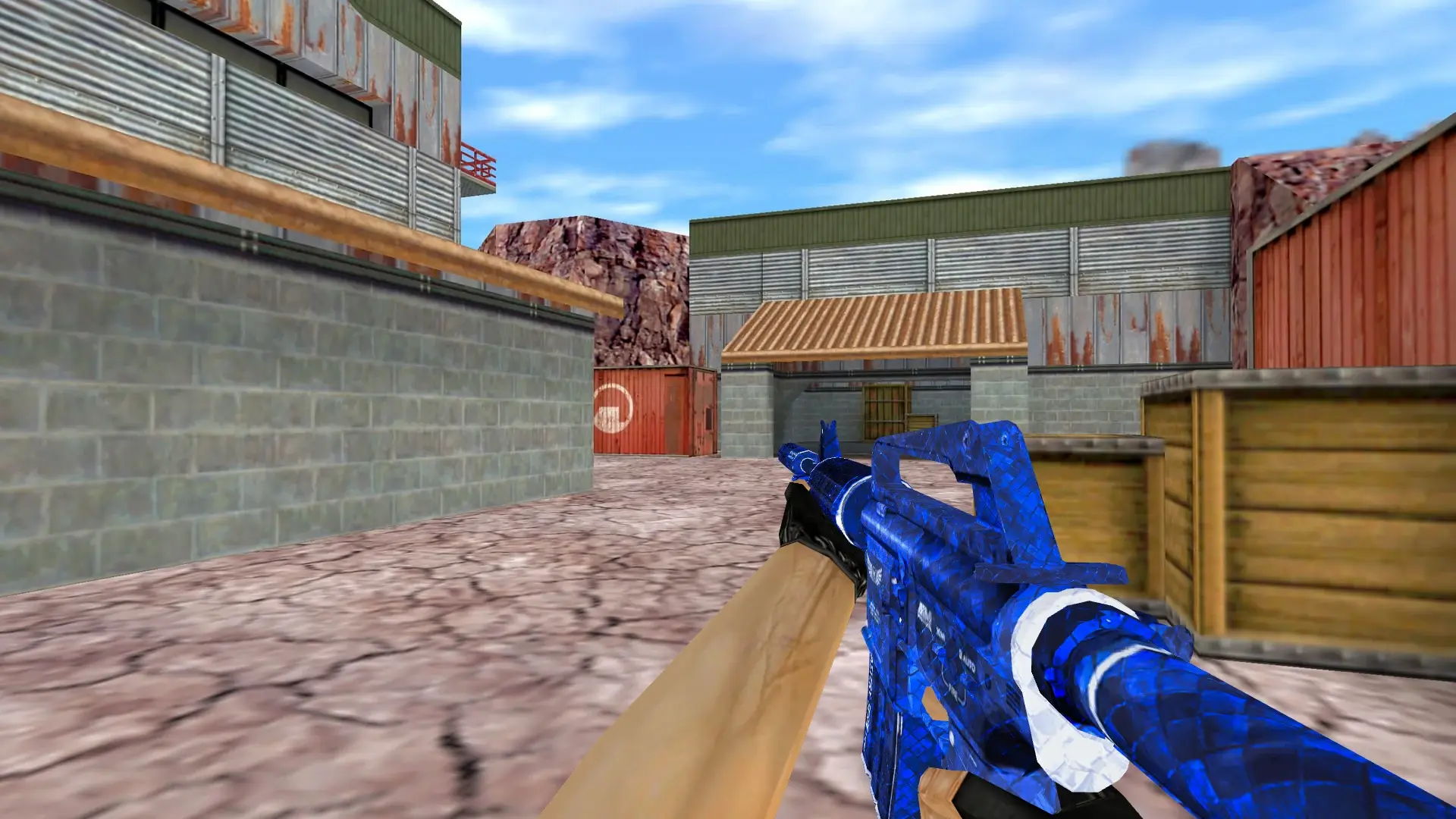 M4A1 — Blue The Prophet Pack — de_nuke (first person)