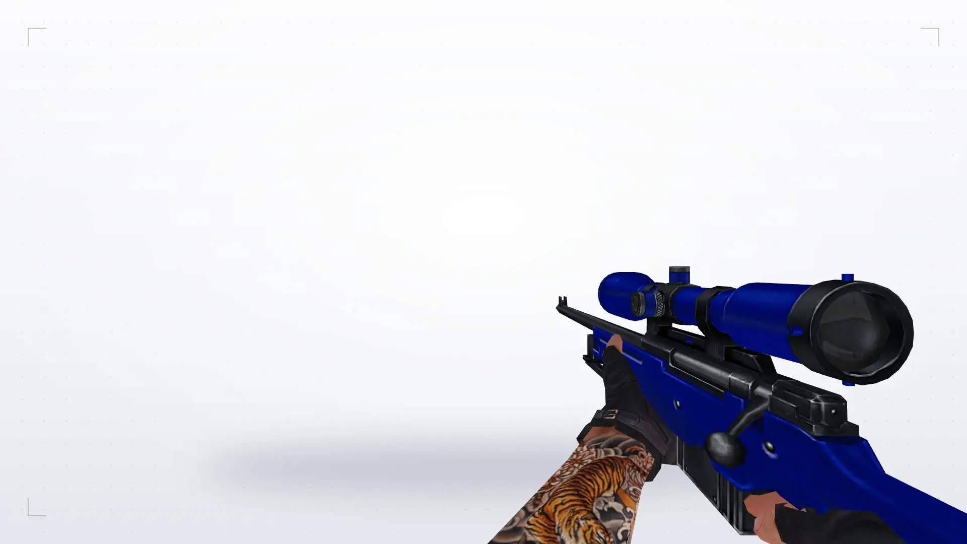 AWP — Blue Weapons with Tattoo — first person