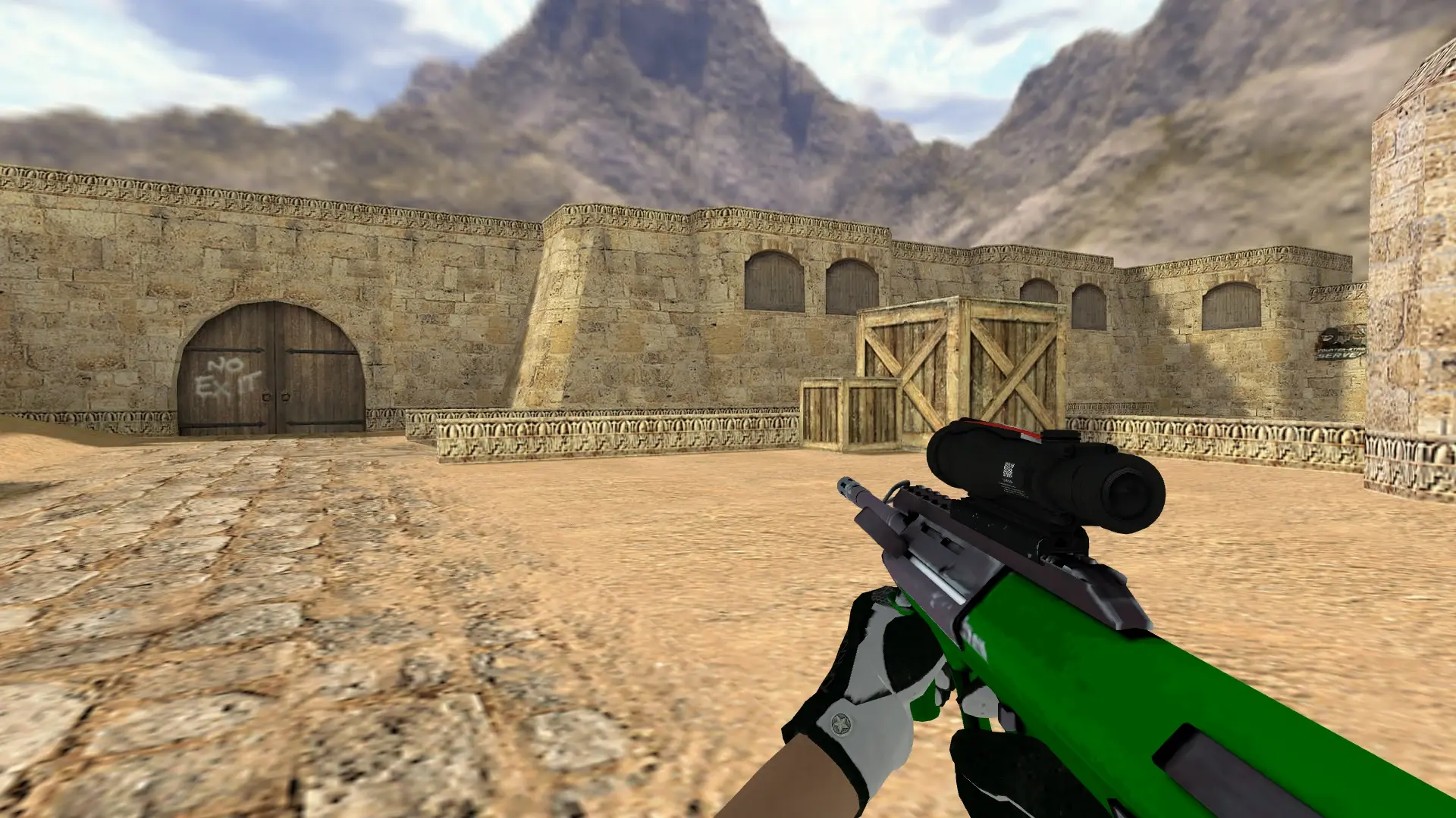 AUG — Broken Fang Operation Skins — de_dust2 (first person)