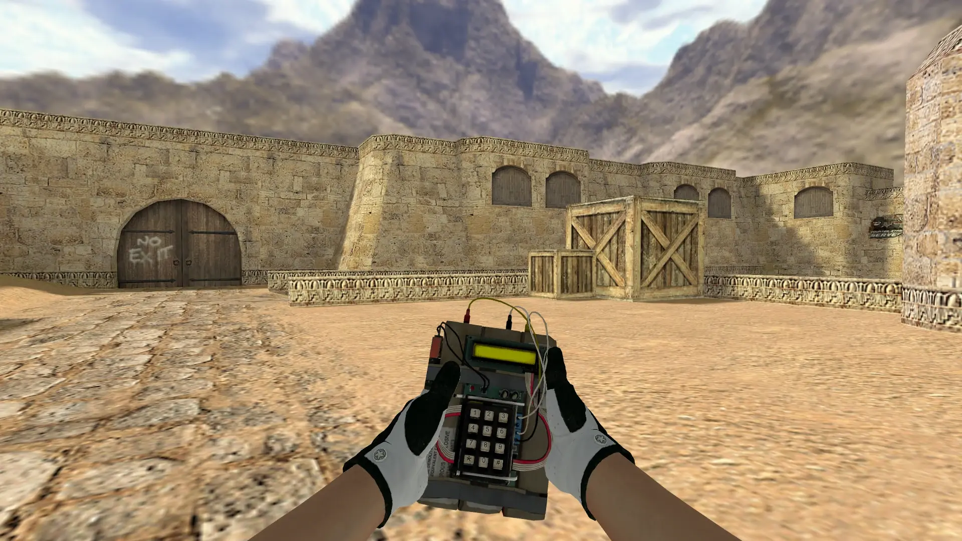 C4 — Broken Fang Operation Skins — de_dust2 (first person)