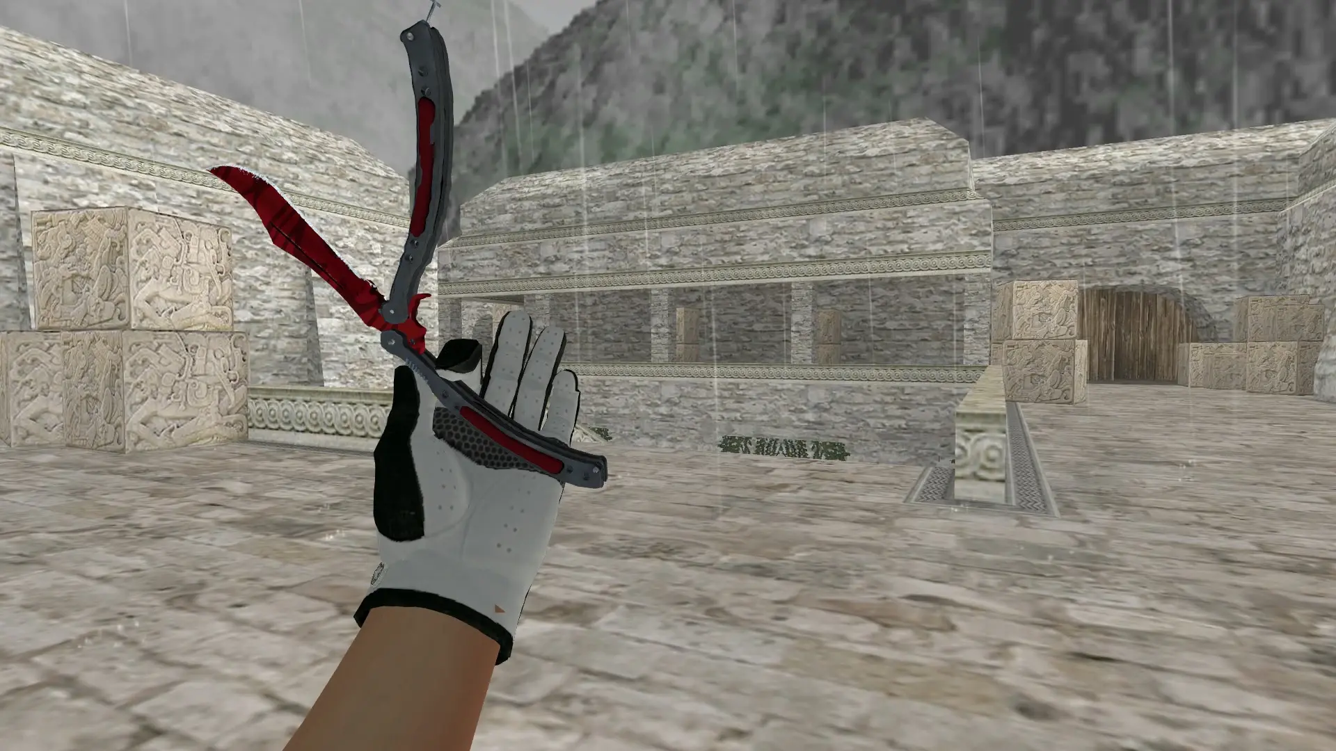 Knife — Broken Fang Operation Skins — de_aztec (first person)