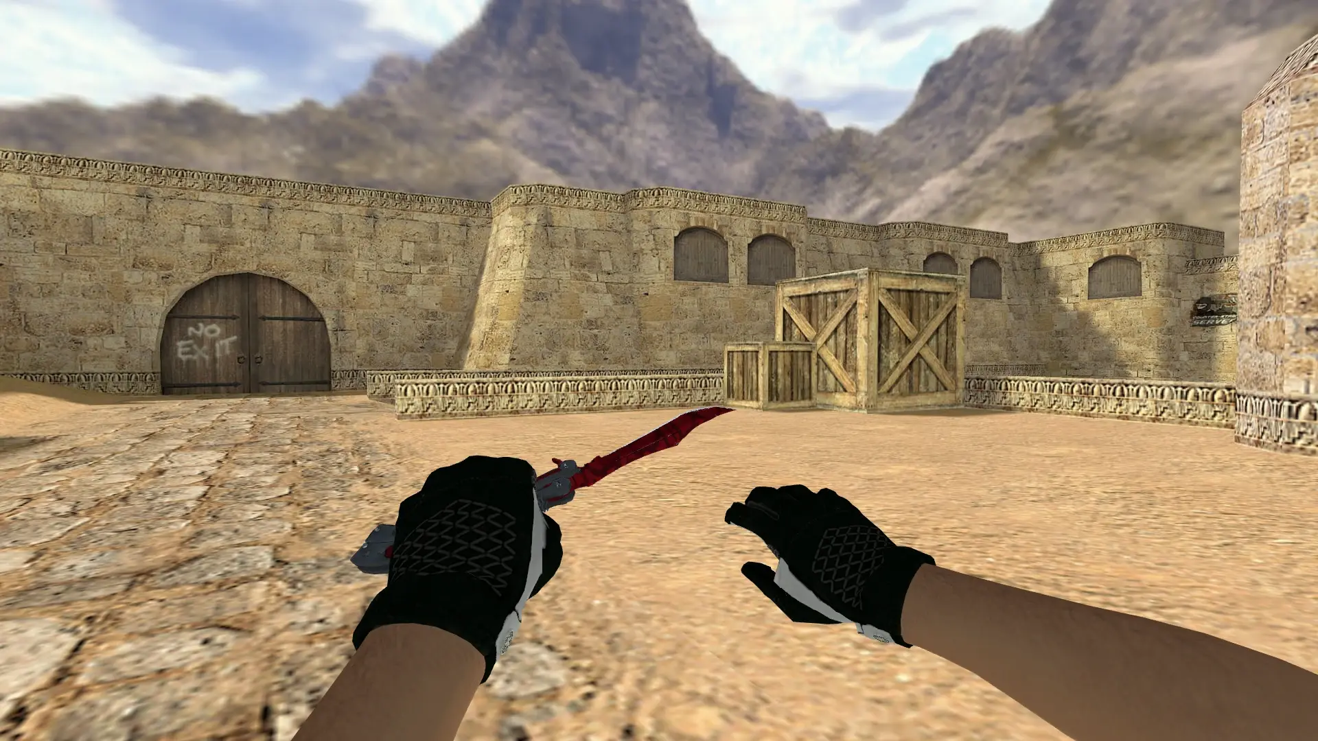 Knife — Broken Fang Operation Skins — de_dust2 (first person)
