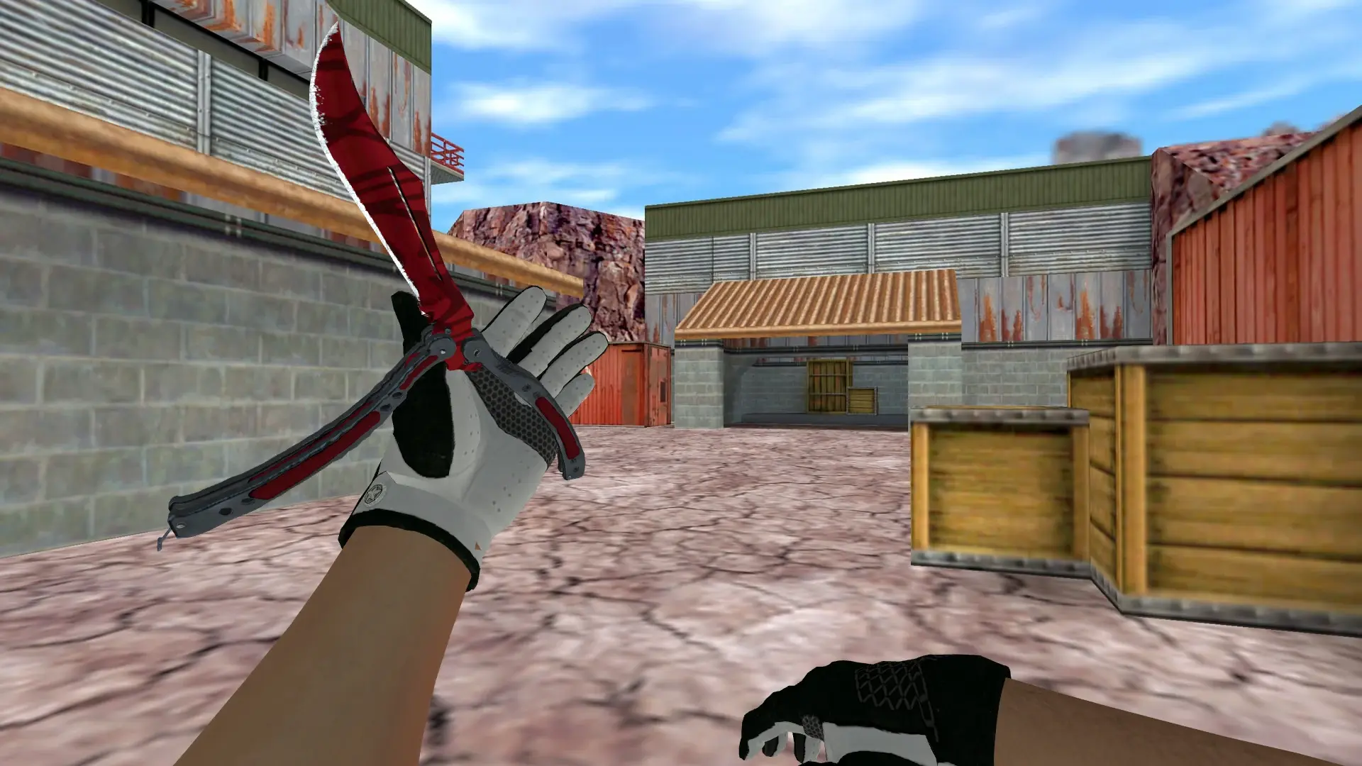 Knife — Broken Fang Operation Skins — de_nuke (first person)