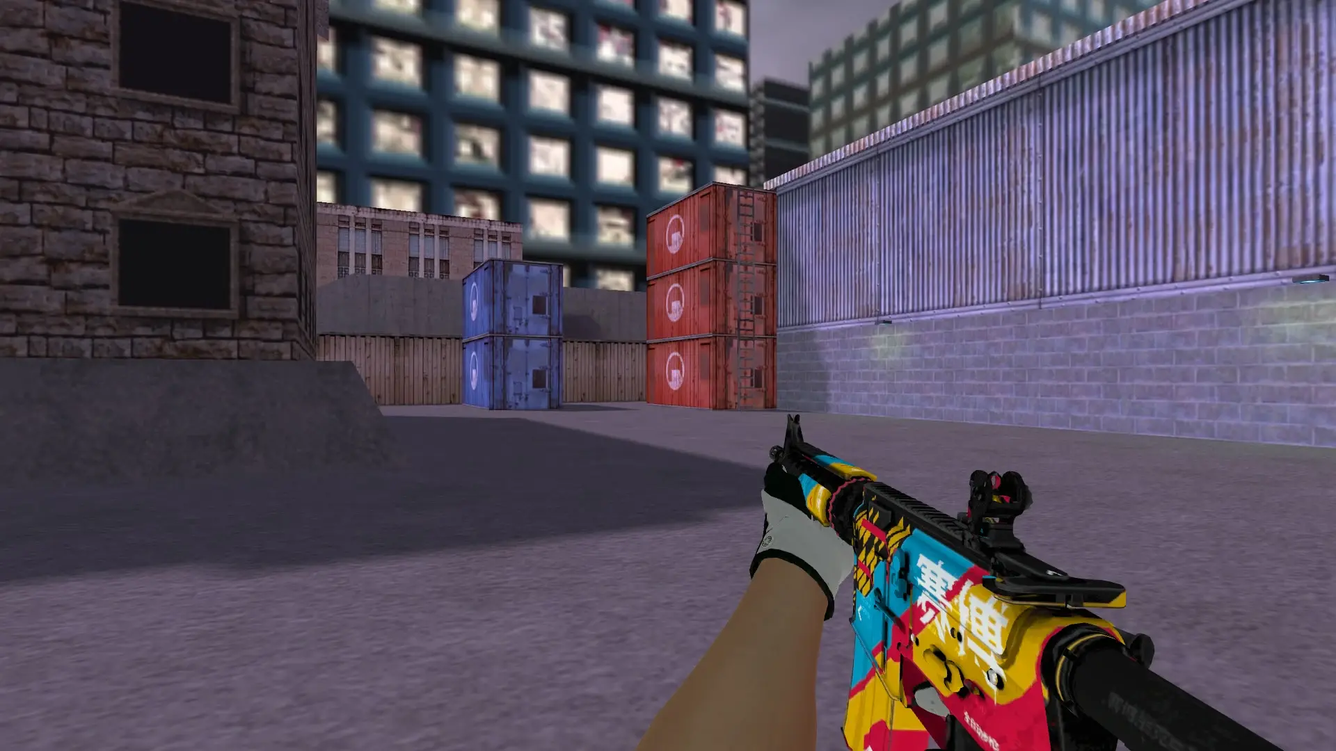 M4A1 — Broken Fang Operation Skins — cs_assault (first person)