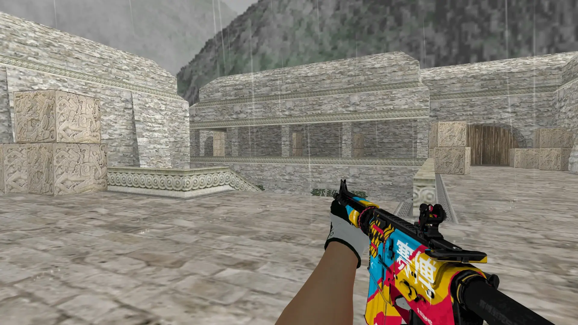 M4A1 — Broken Fang Operation Skins — de_aztec (first person)