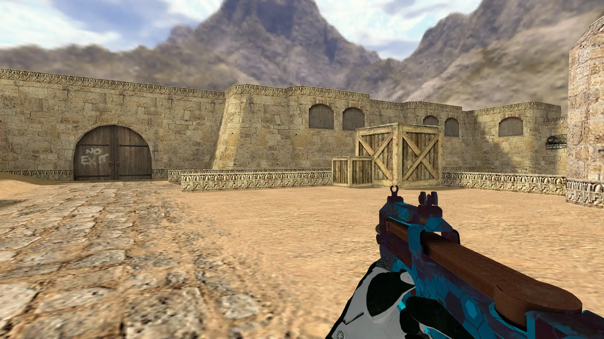 P90 — Broken Fang Operation Skins — de_dust2 (first person)