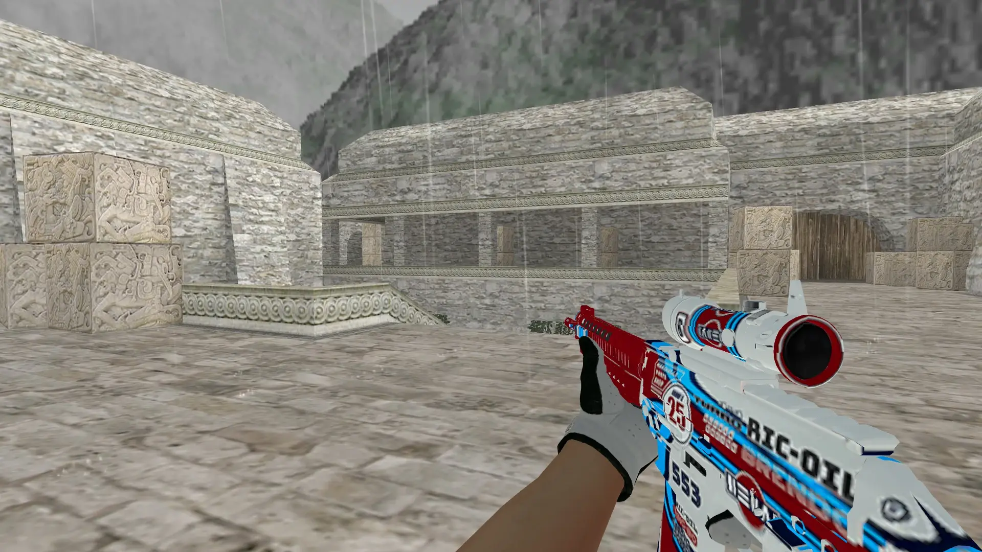 SG552 — Broken Fang Operation Skins — de_aztec (first person)