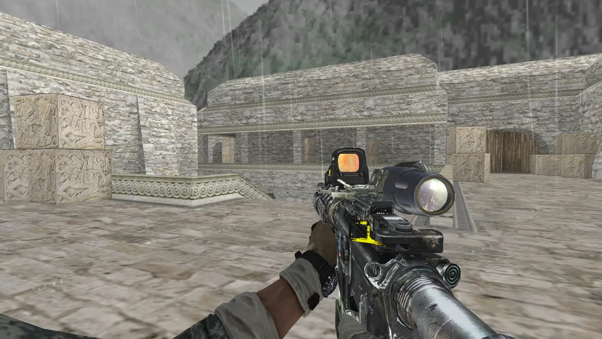 AUG — BT Battery Pack — de_aztec (first person)