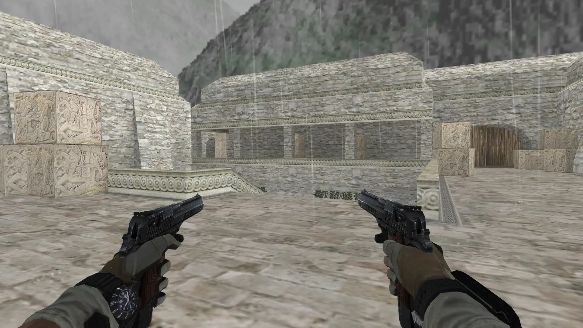 Dual Berettas — BT Battery Pack — de_aztec (first person)