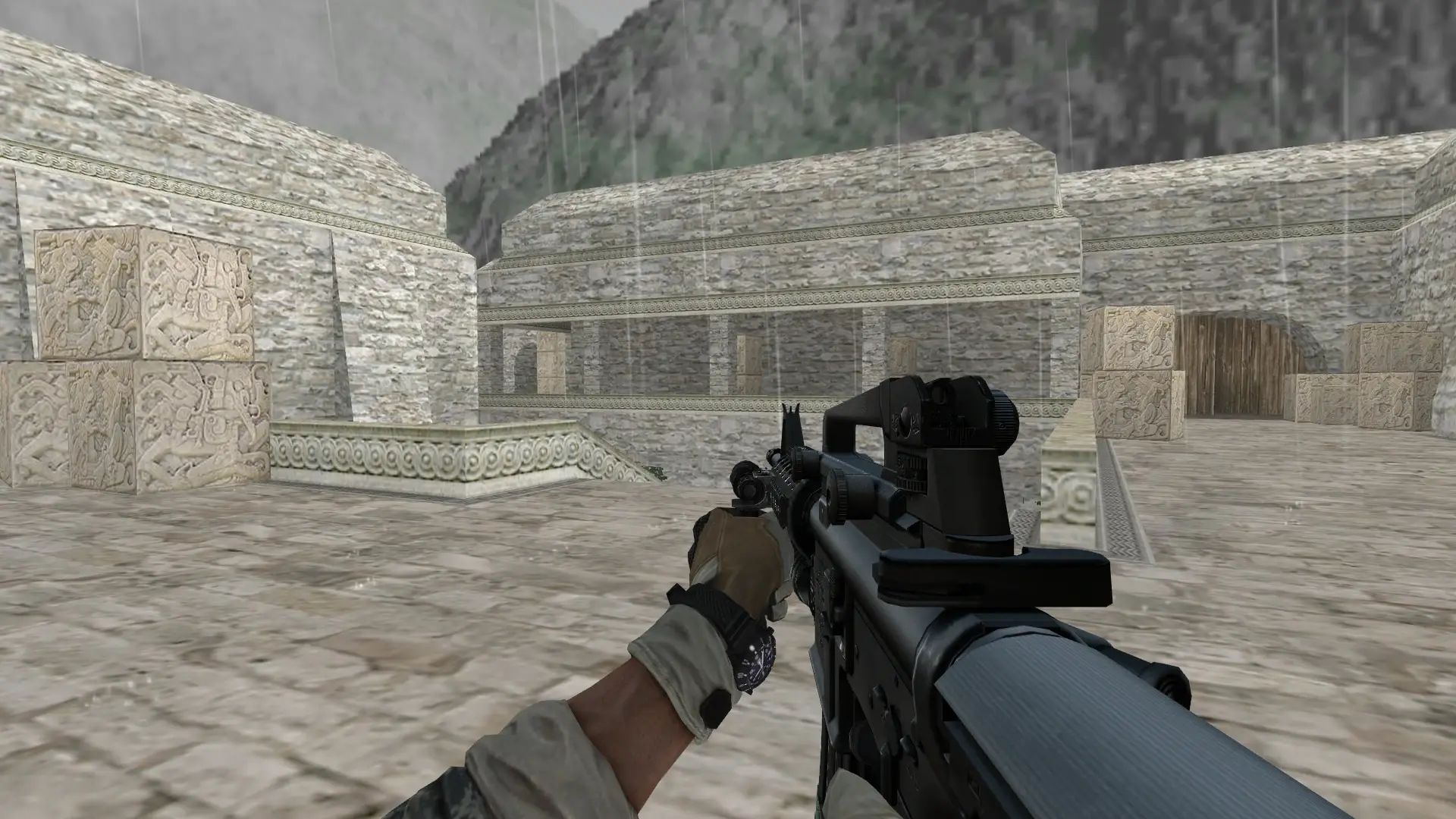 M4A1 — BT Battery Pack — de_aztec (first person)