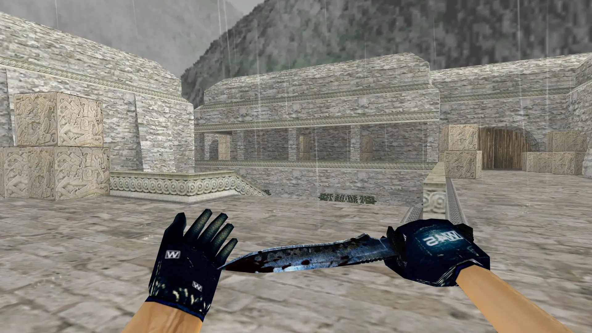 Knife — KoT3 Weapon Pack — de_aztec (first person)