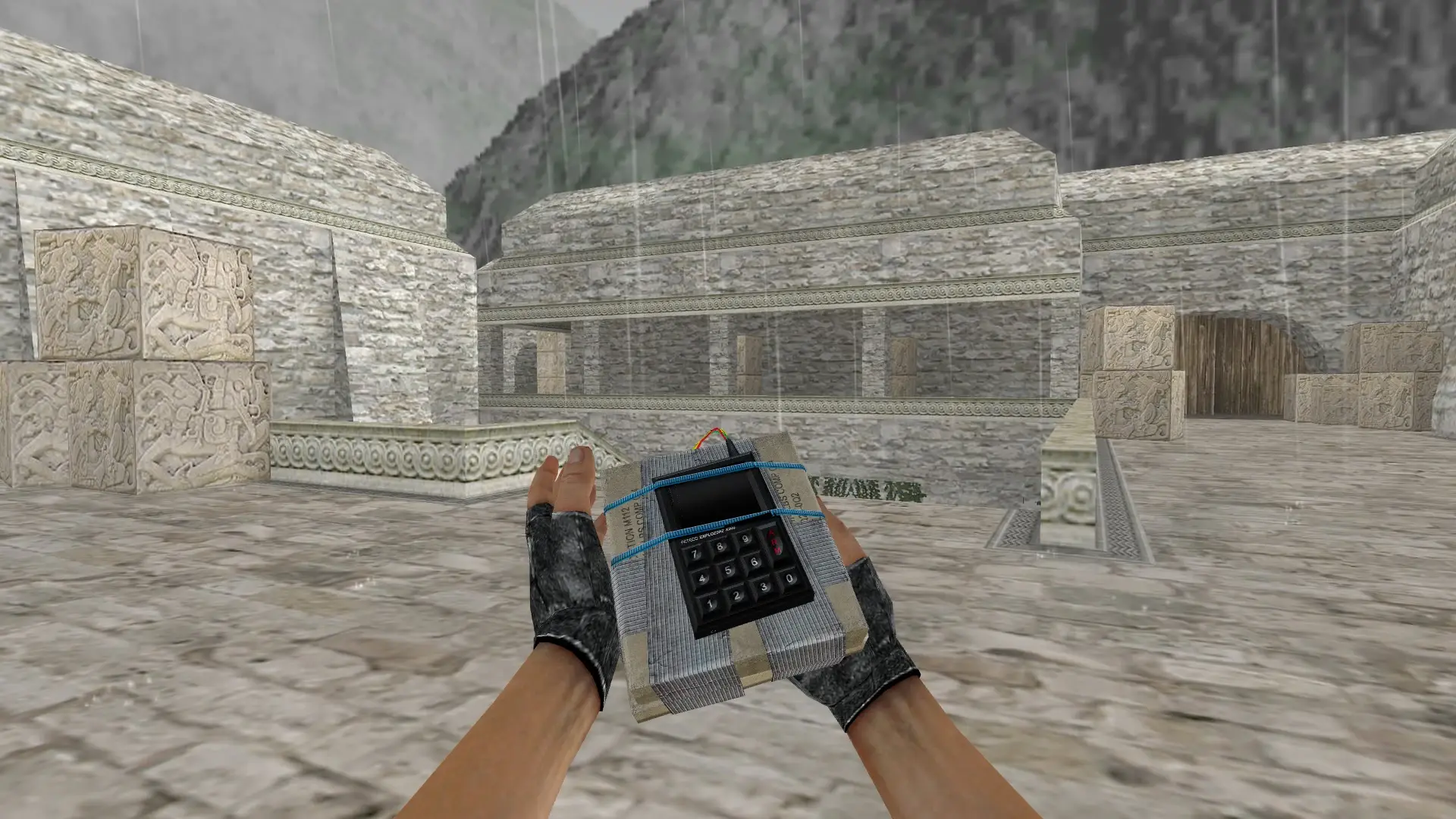 Pete’s C4 with Custom Sounds — de_aztec (first person)