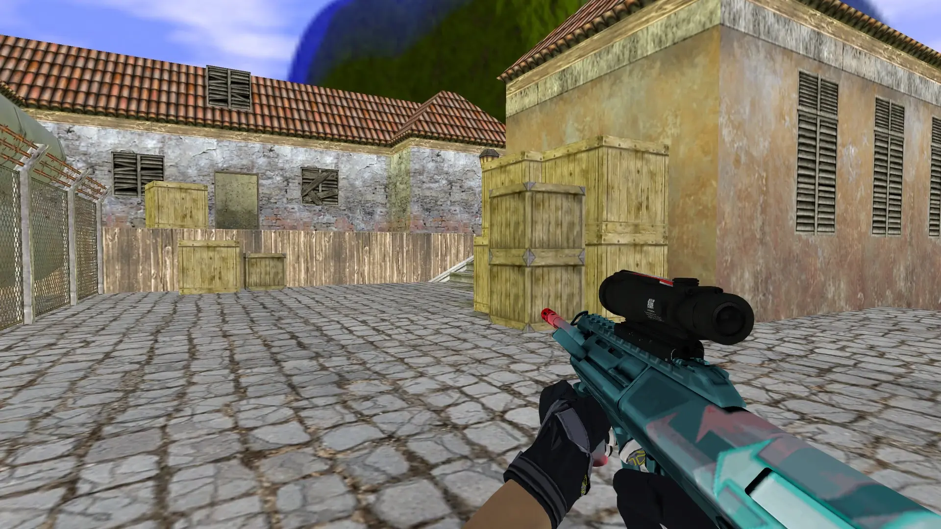 AUG — Moto Gloves Eclipse Pack — de_inferno (first person)
