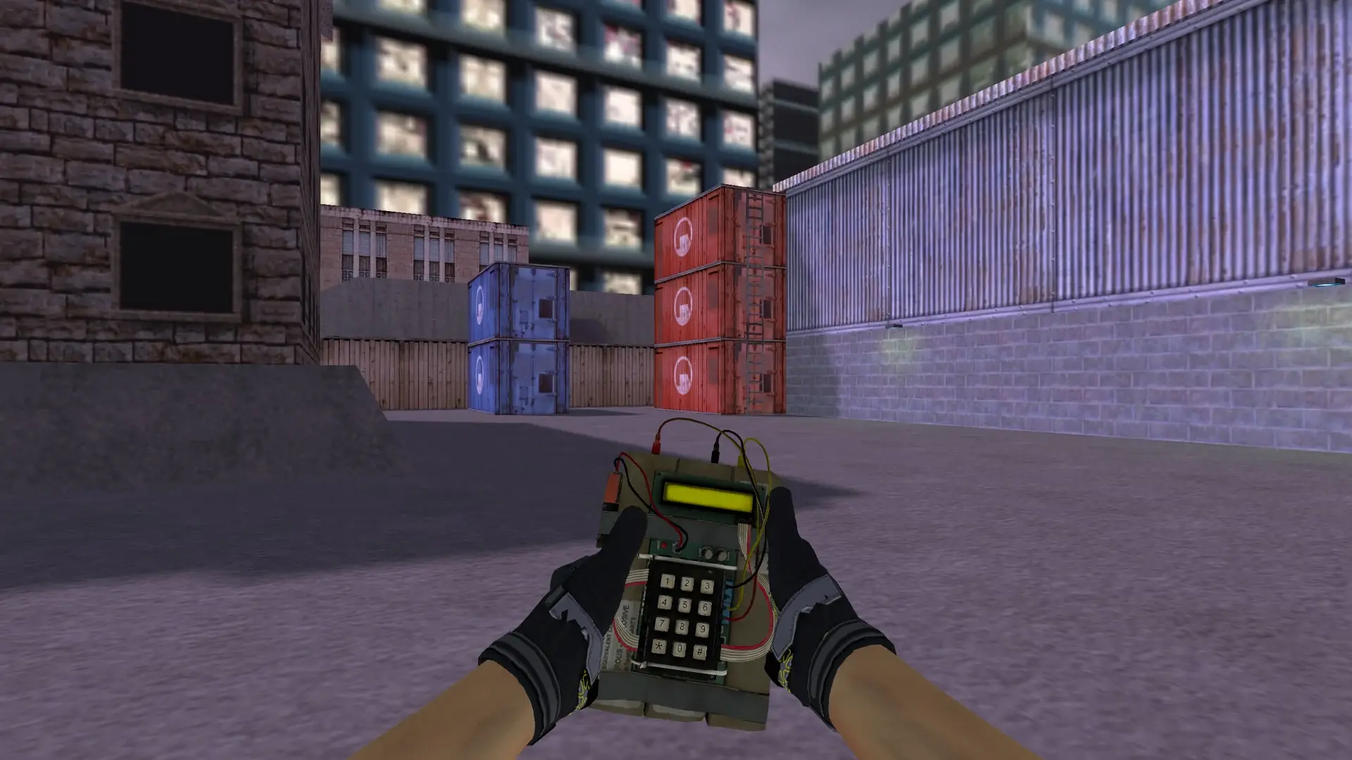 C4 — Moto Gloves Eclipse Pack — cs_assault (first person)