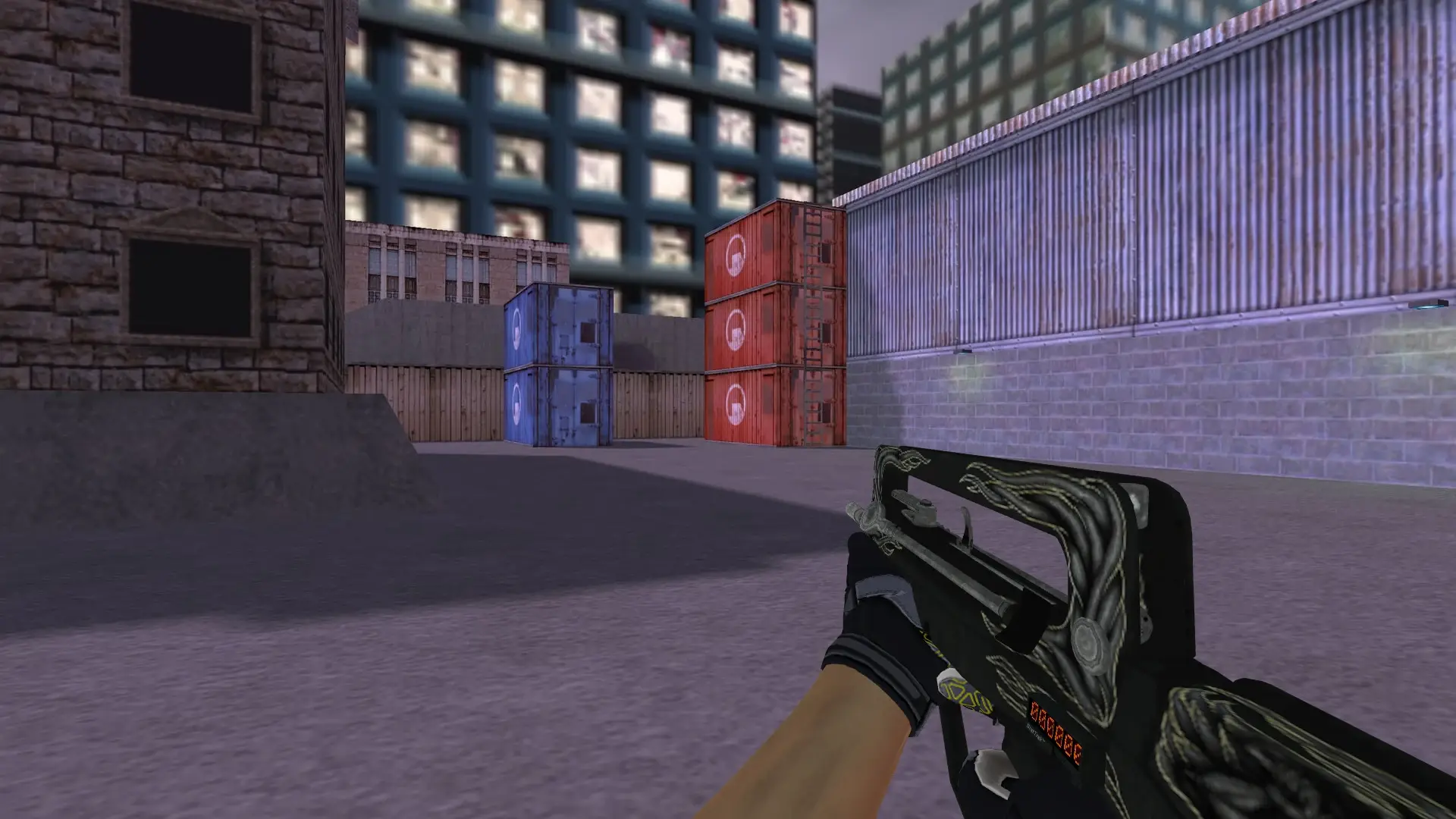 FAMAS — Moto Gloves Eclipse Pack — cs_assault (first person)