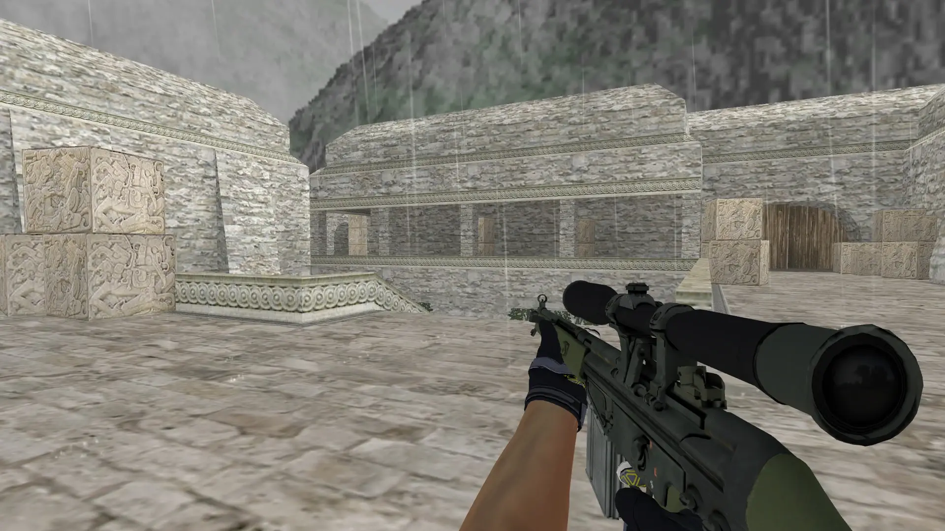 G3SG1 — Moto Gloves Eclipse Pack — de_aztec (first person)