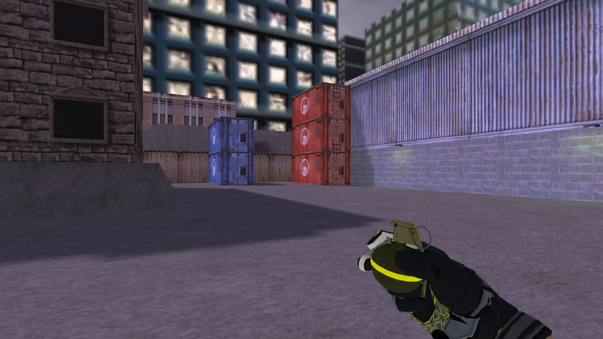 HE Grenade — Moto Gloves Eclipse Pack — cs_assault (first person)