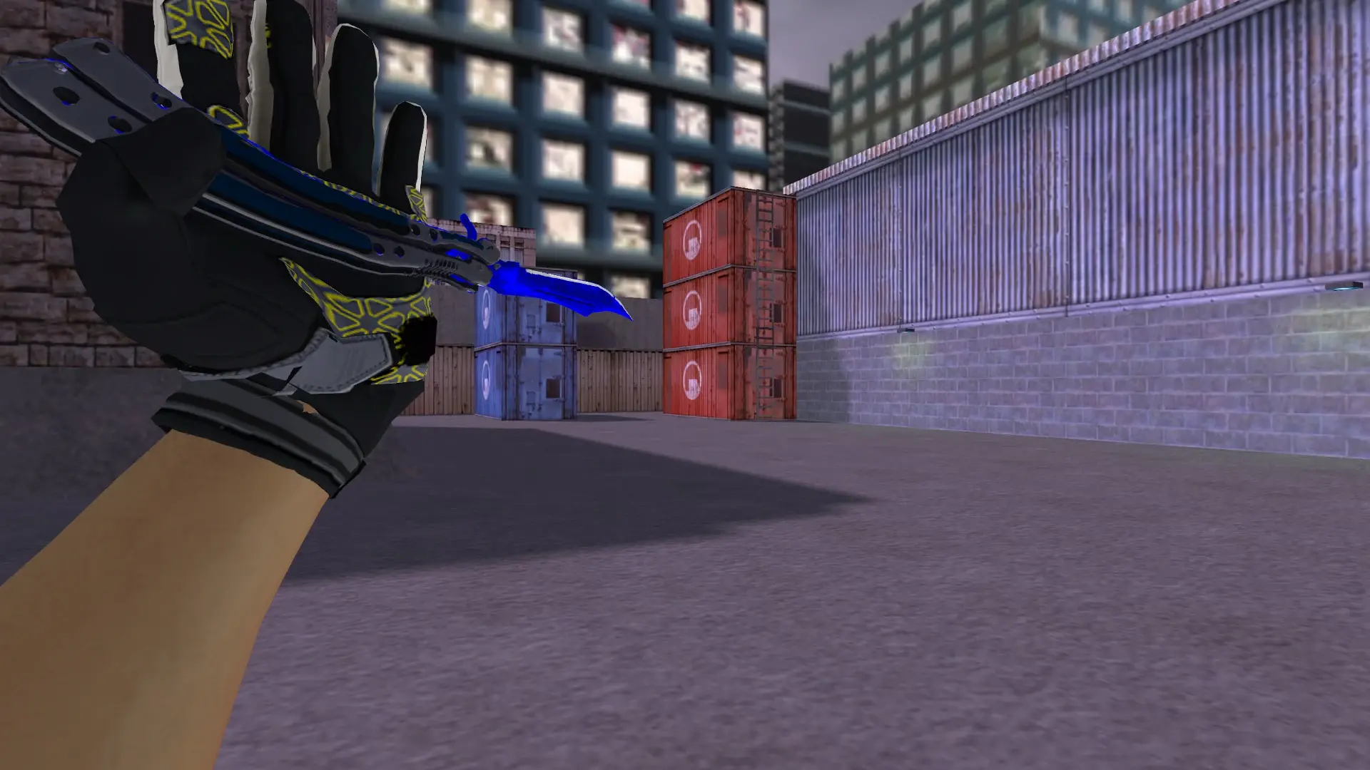 Knife — Moto Gloves Eclipse Pack — cs_assault (first person)