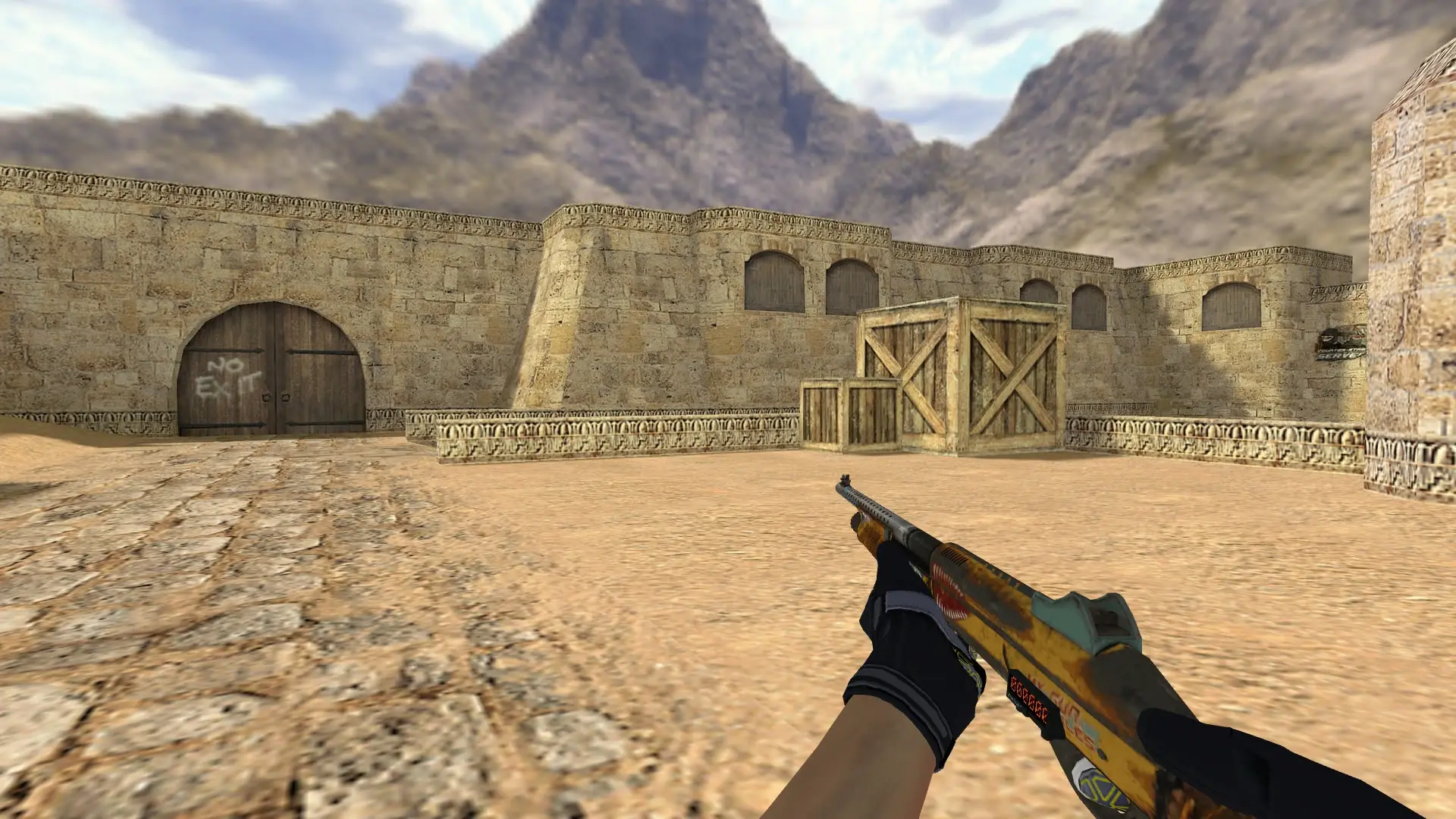 M3 — Moto Gloves Eclipse Pack — de_dust2 (first person)