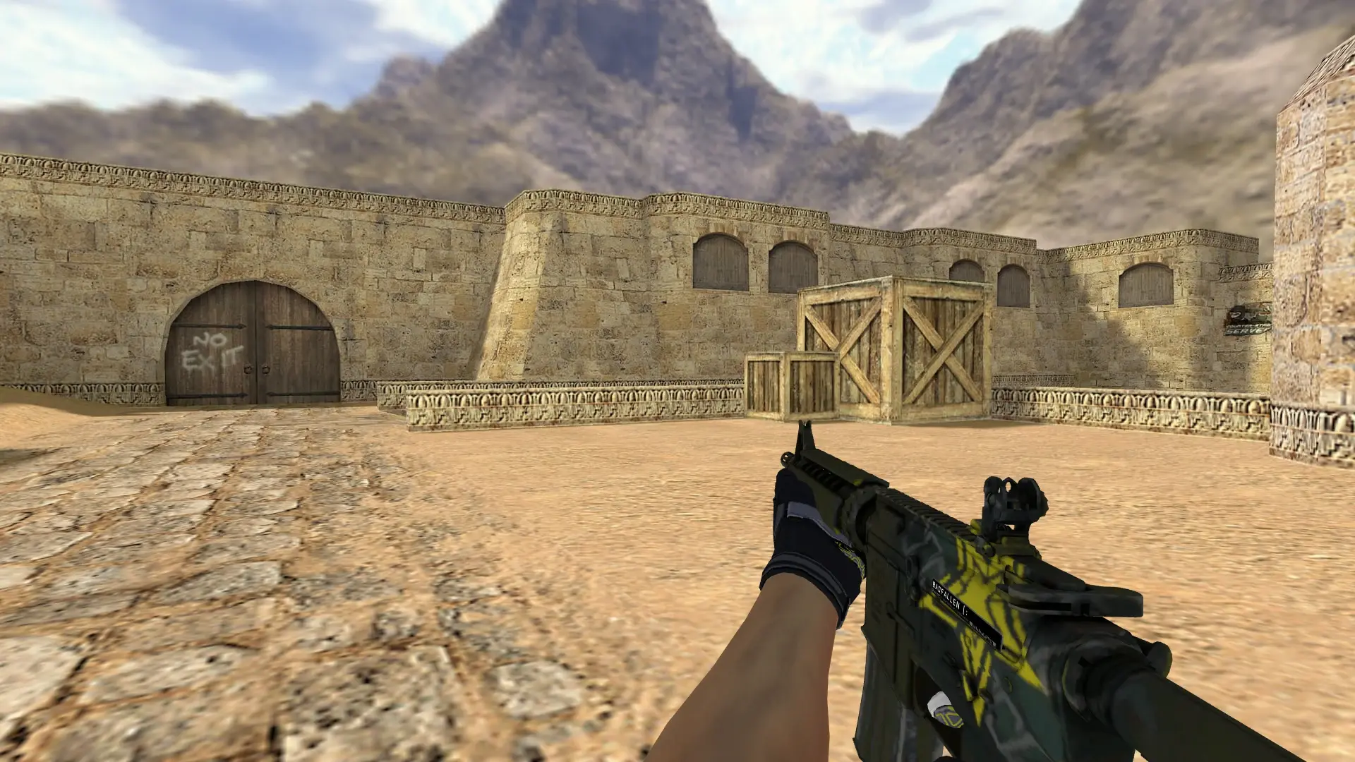 M4A1 — Moto Gloves Eclipse Pack — de_dust2 (first person)