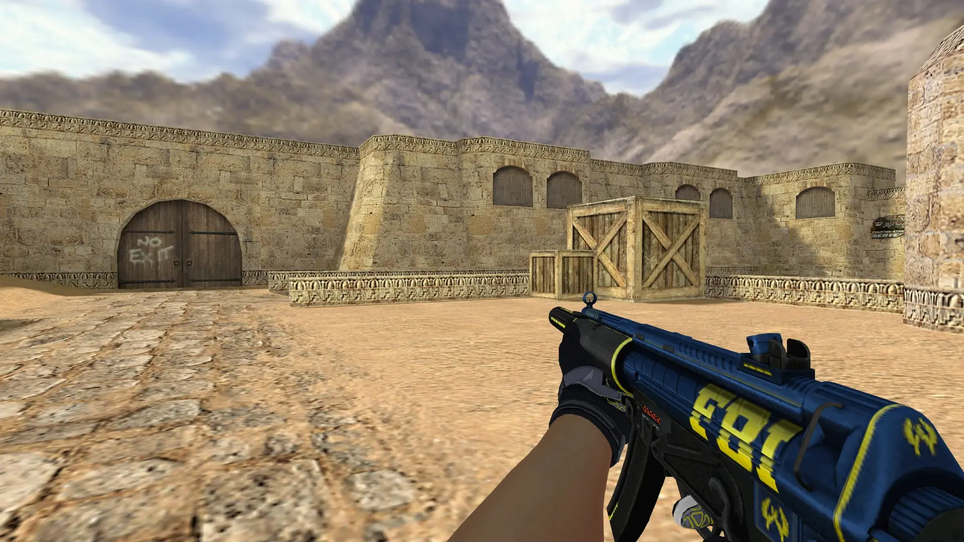 MP5 — Moto Gloves Eclipse Pack — de_dust2 (first person)