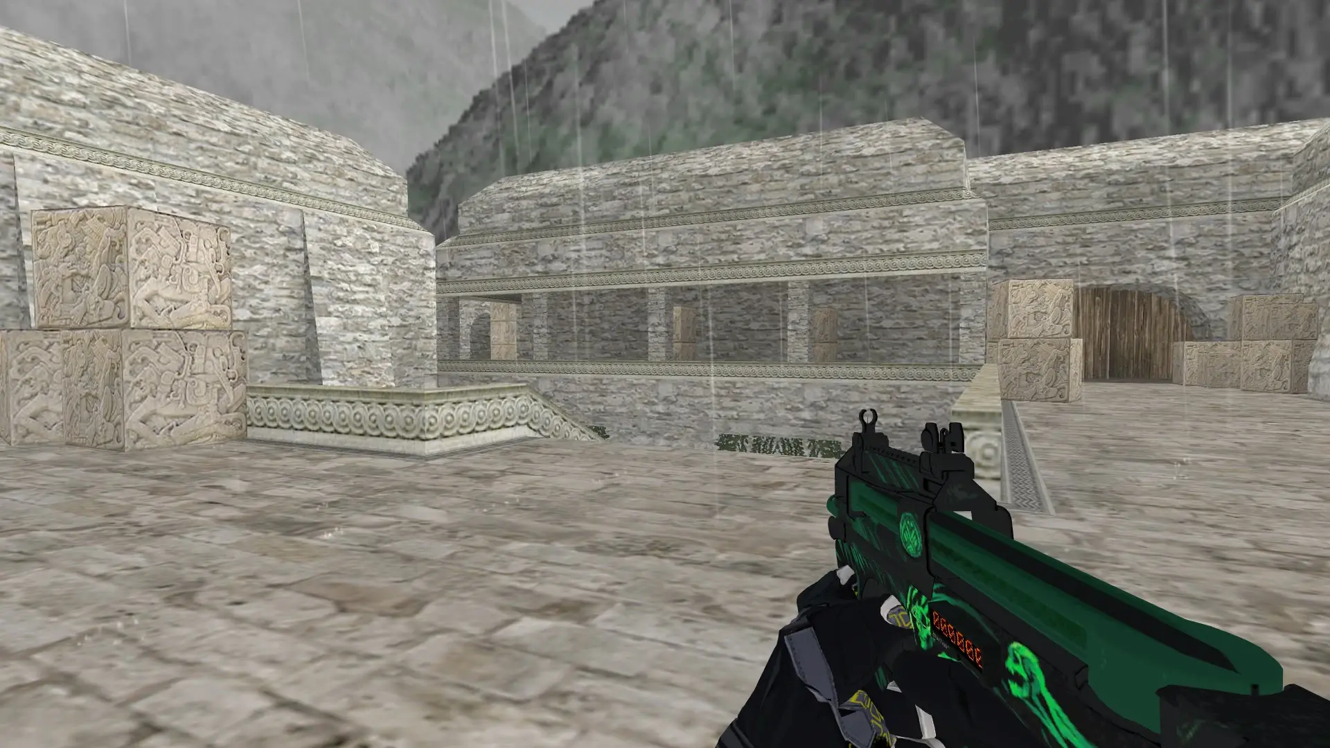 P90 — Moto Gloves Eclipse Pack — de_aztec (first person)