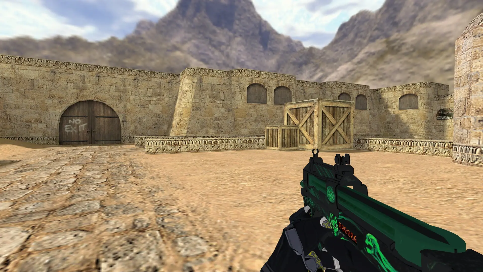 P90 — Moto Gloves Eclipse Pack — de_dust2 (first person)