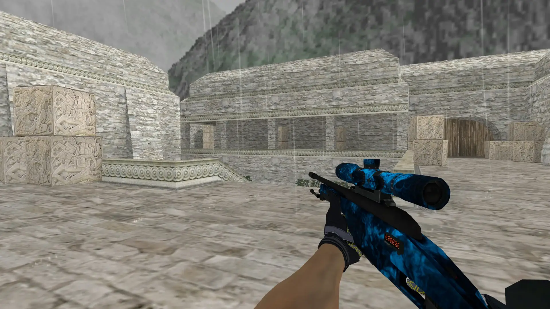 Scout — Moto Gloves Eclipse Pack — de_aztec (first person)