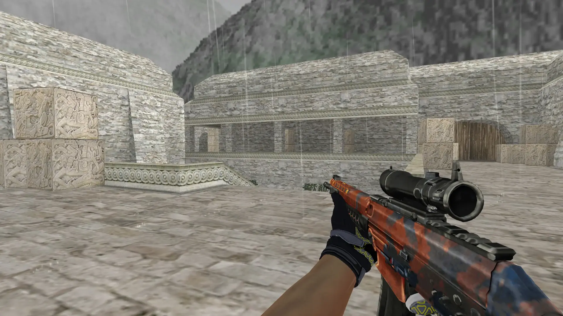 SG552 — Moto Gloves Eclipse Pack — de_aztec (first person)
