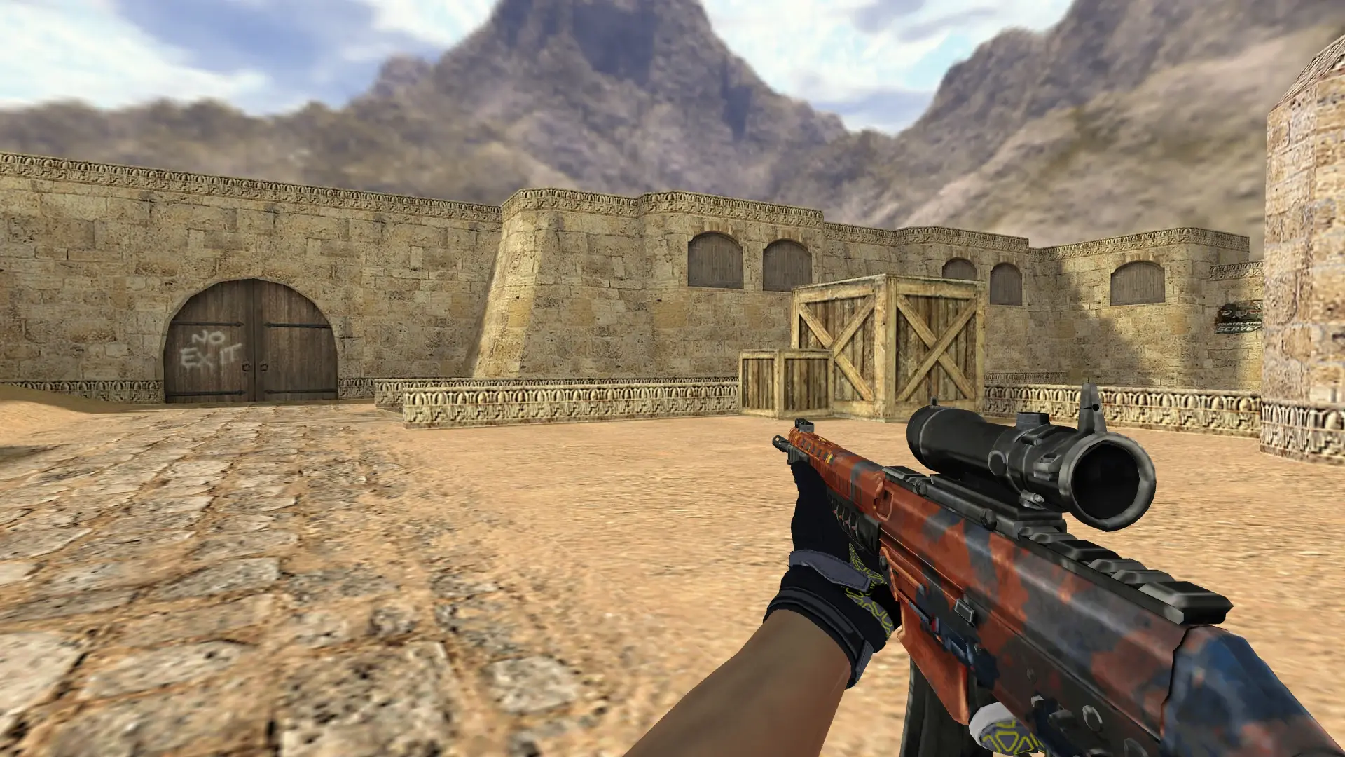 SG552 — Moto Gloves Eclipse Pack — de_dust2 (first person)