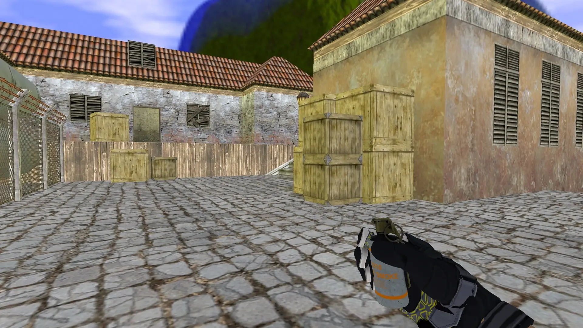 Smoke Grenade — Moto Gloves Eclipse Pack — de_inferno (first person)