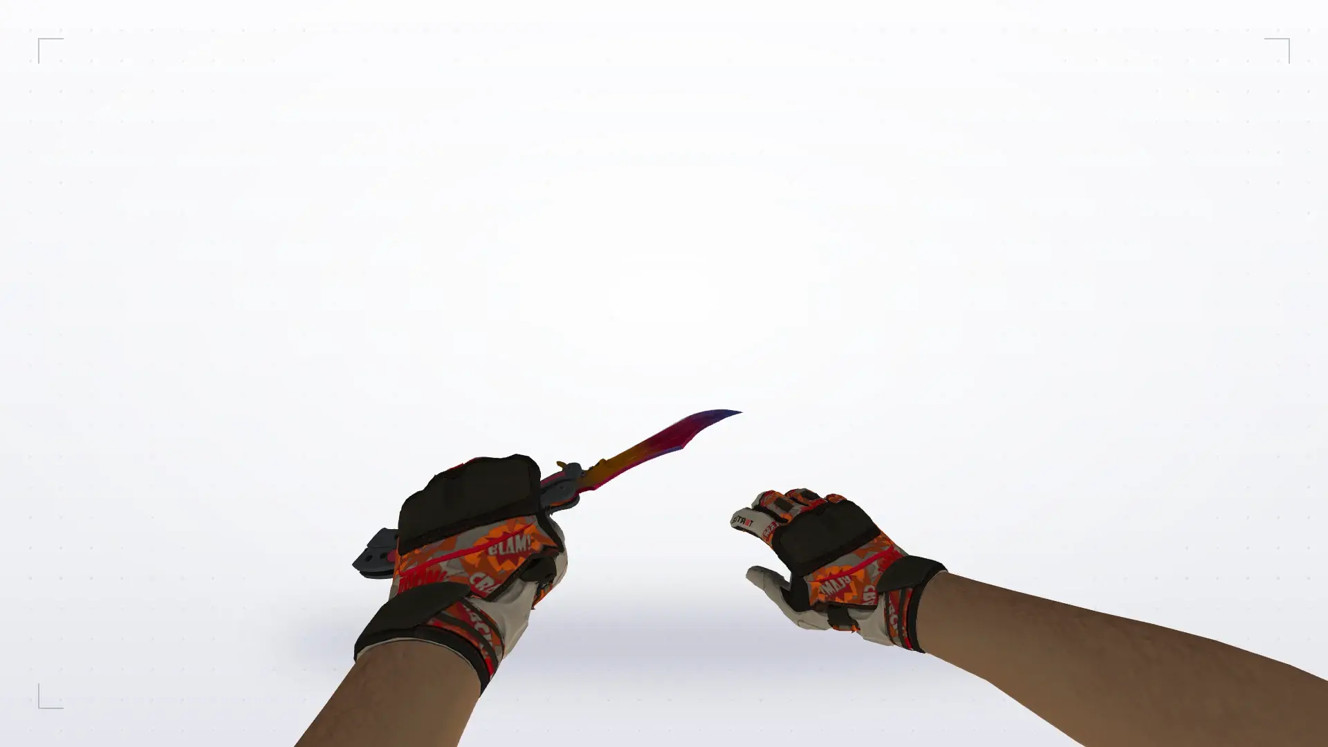 Butterfly Fade — Moto Gloves POW! Pack — first person