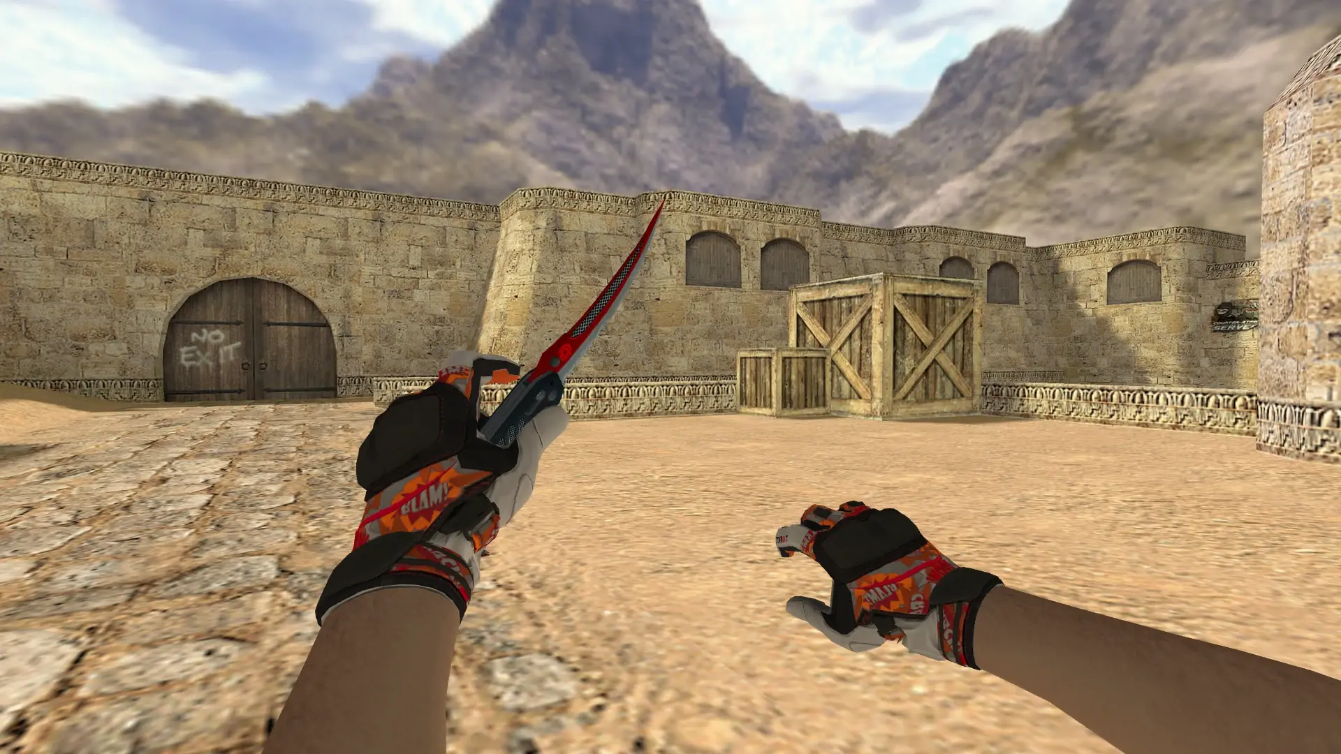 Flip Autotronic — Moto Gloves POW! Pack — de_dust2 (first person)