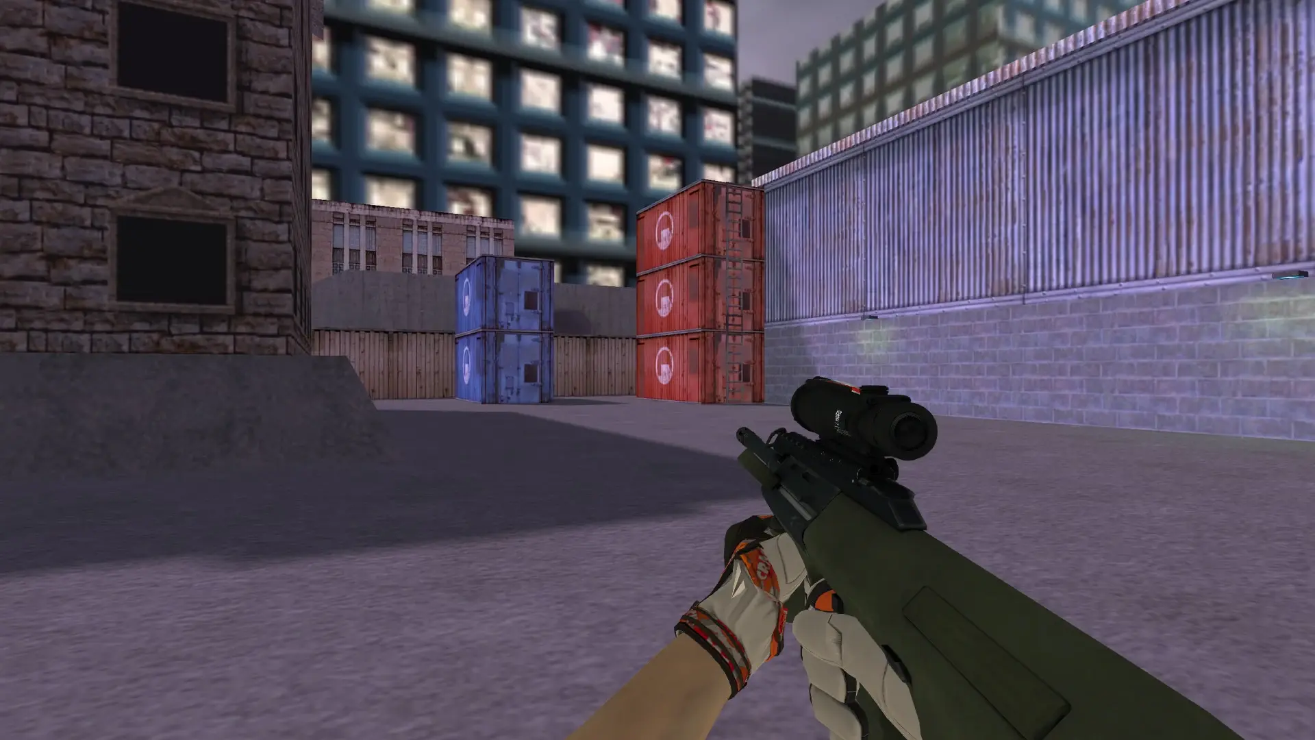AUG — Moto Gloves POW! Pack — cs_assault (first person)