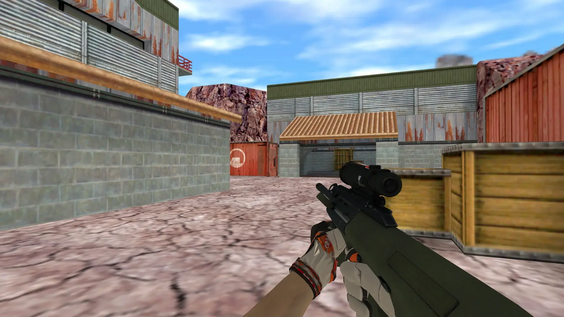 AUG — Moto Gloves POW! Pack — de_nuke (first person)