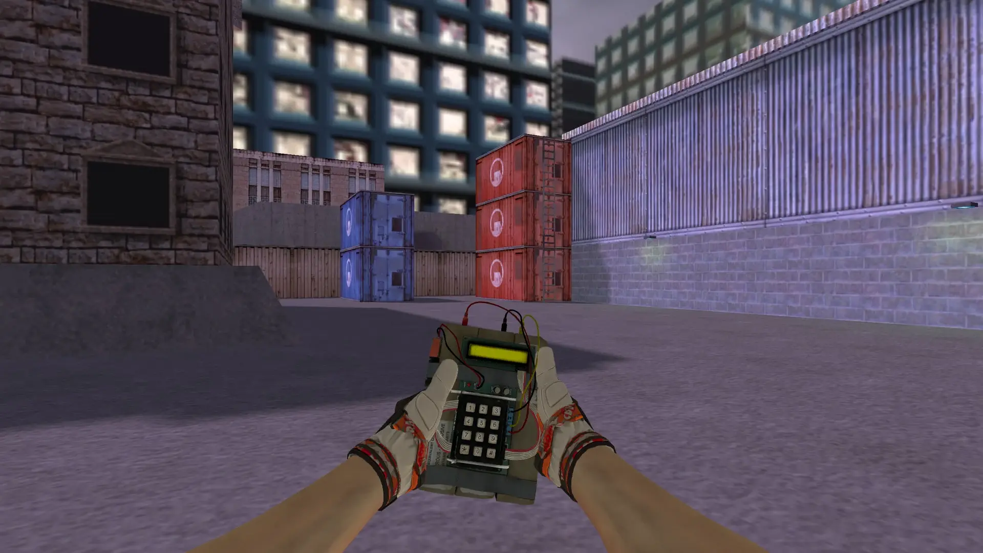 C4 — Moto Gloves POW! Pack — cs_assault (first person)