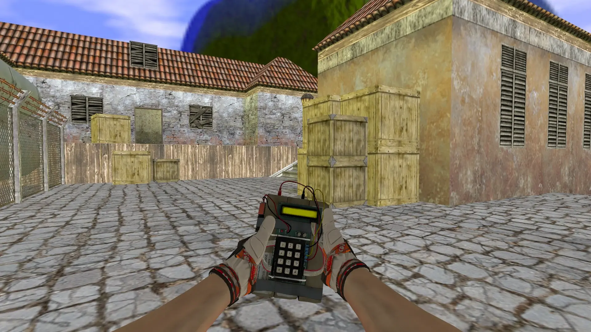 C4 — Moto Gloves POW! Pack — de_inferno (first person)