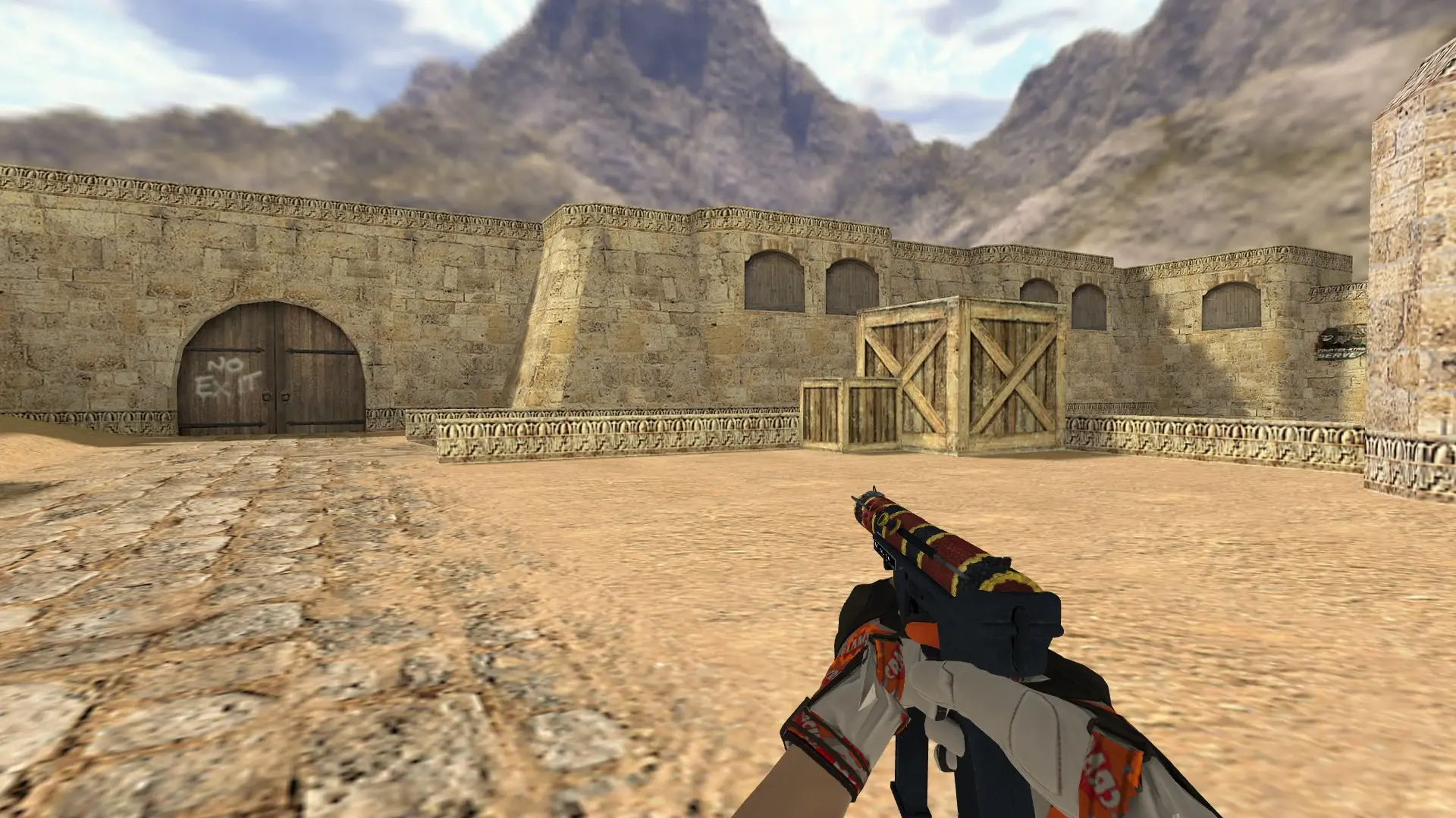 Dual Berettas — Moto Gloves POW! Pack — de_dust2 (first person)