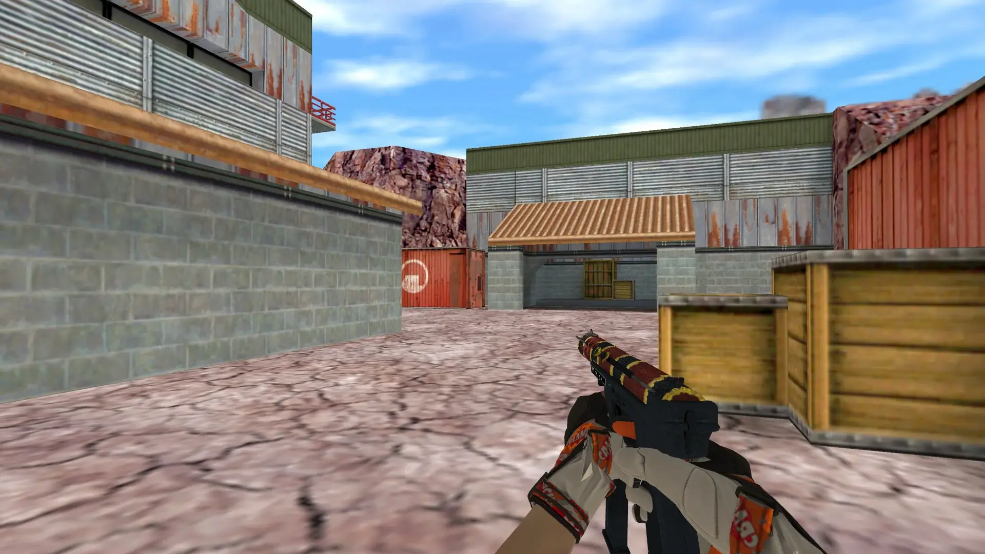 Dual Berettas — Moto Gloves POW! Pack — de_nuke (first person)