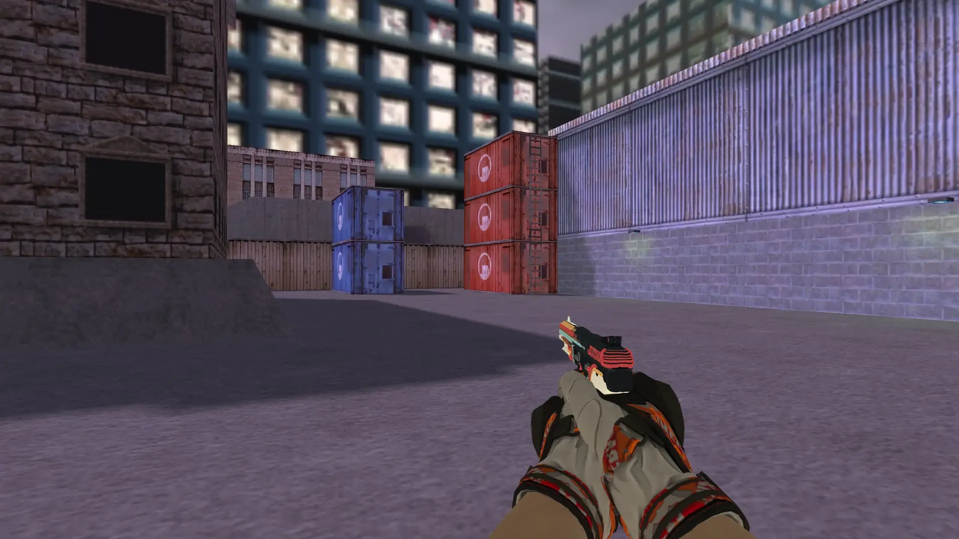 Five-SeveN — Moto Gloves POW! Pack — cs_assault (first person)