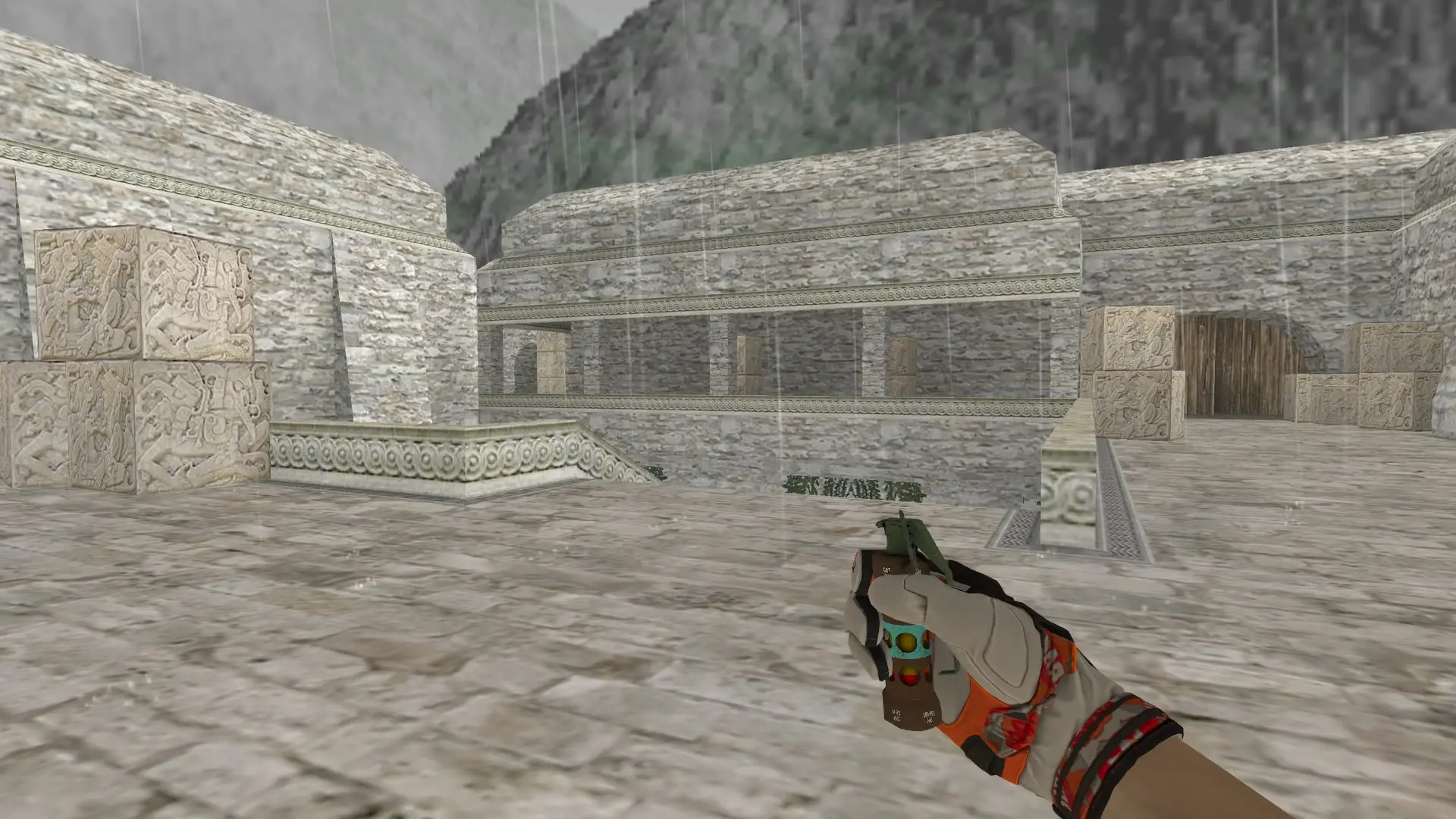Flashbang — Moto Gloves POW! Pack — de_aztec (first person)