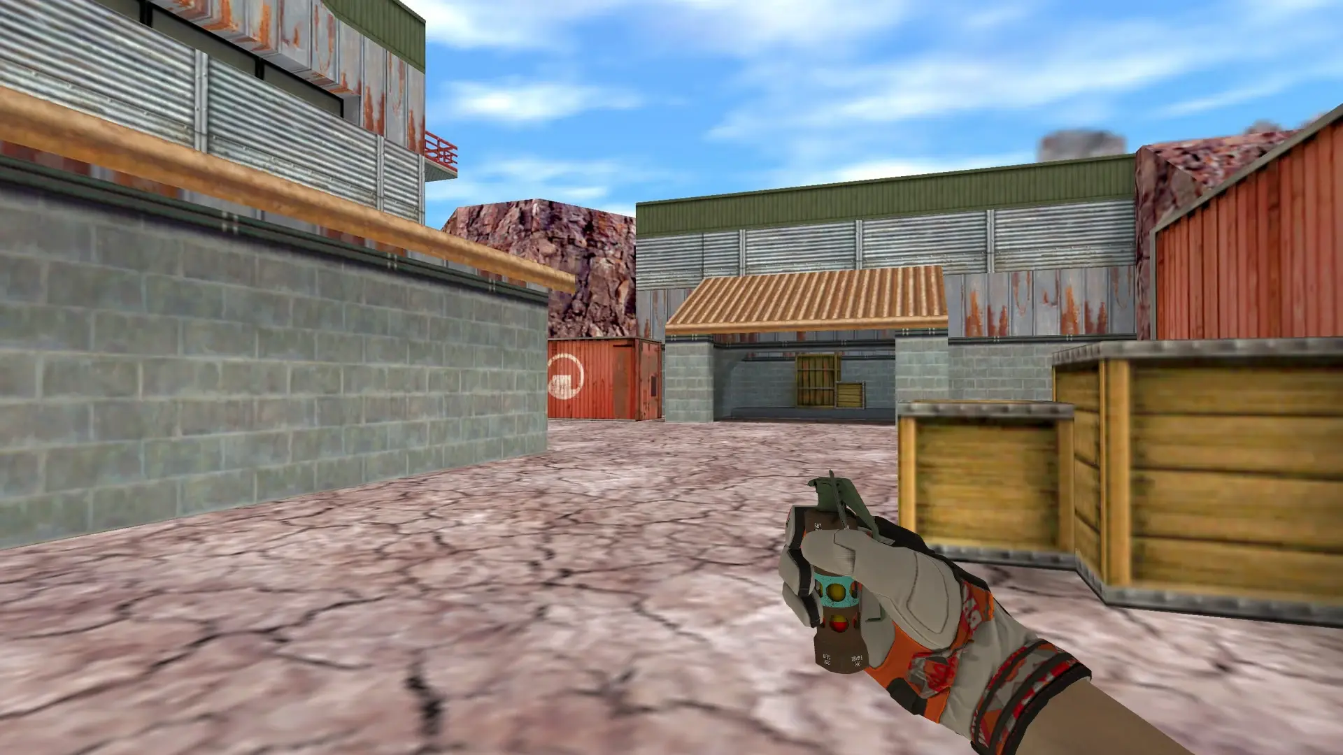 Flashbang — Moto Gloves POW! Pack — de_nuke (first person)