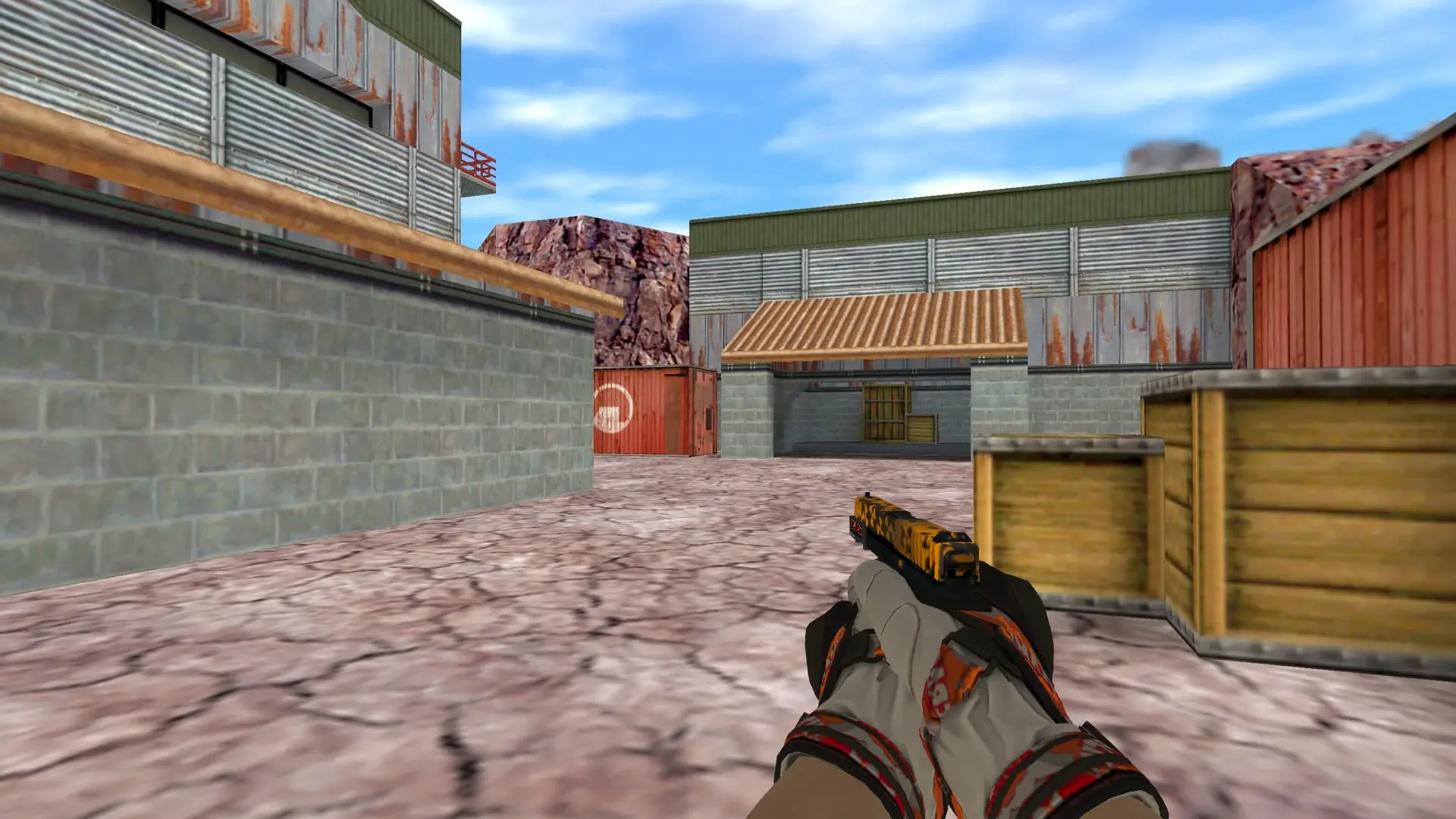 Glock-18 — Moto Gloves POW! Pack — de_nuke (first person)