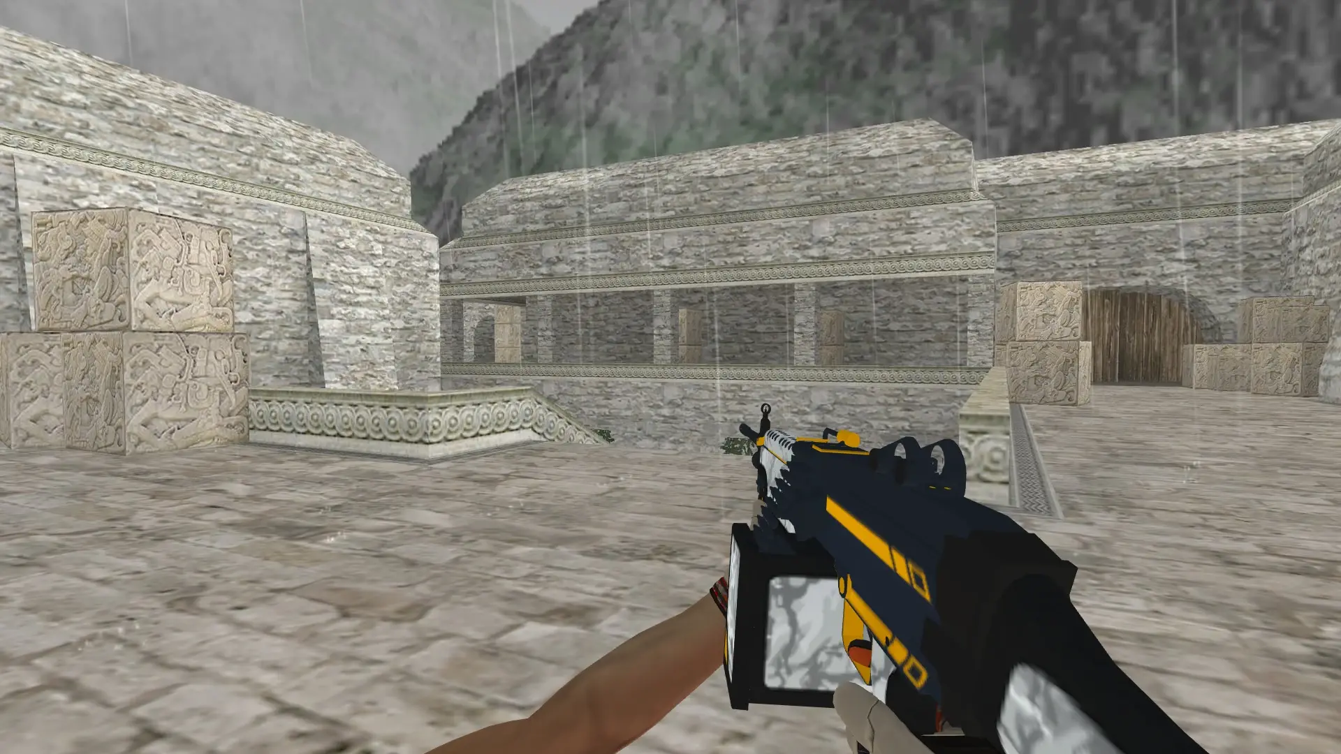 M249 — Moto Gloves POW! Pack — de_aztec (first person)